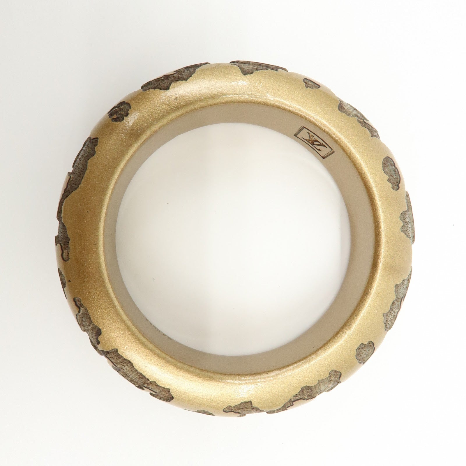 Louis Vuitton Leo Monogram Wood Lacquer Bangle Bracelet M65964