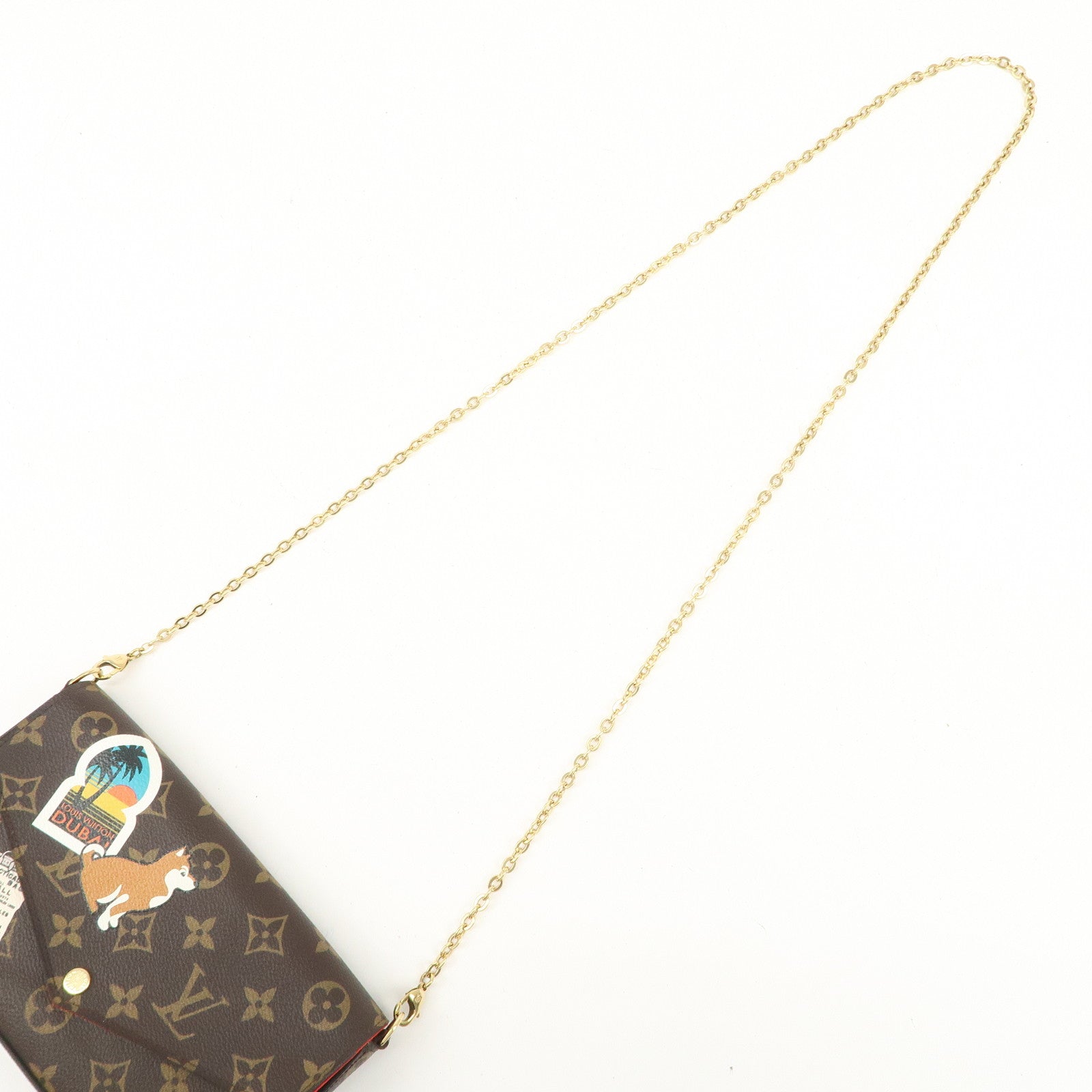 Louis Vuitton Monogram Pochette Félicie My World Tour Brown M62145 Used