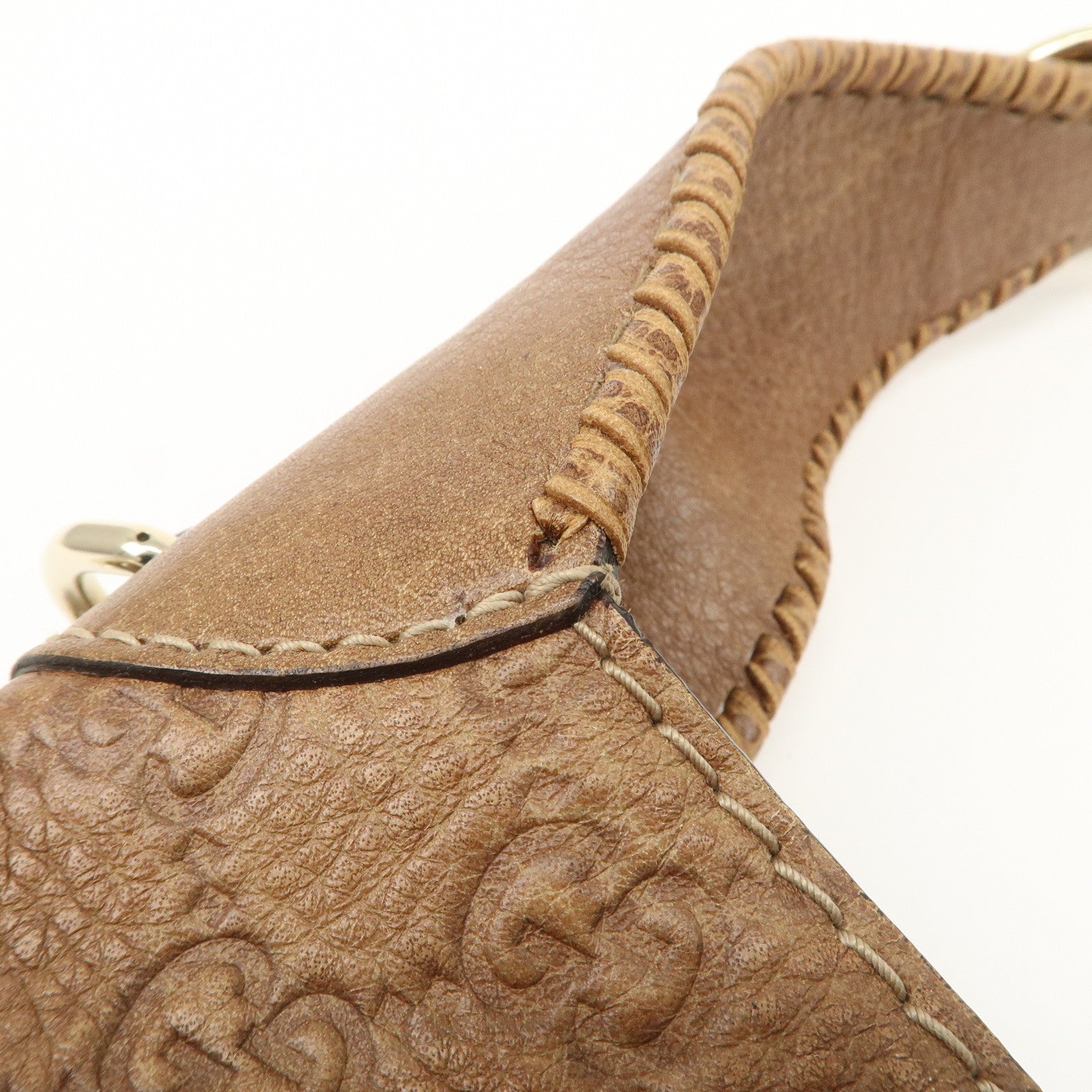 GUCCI Guccissima Bamboo New Jackie Leather 2Way Bag 219725 Used