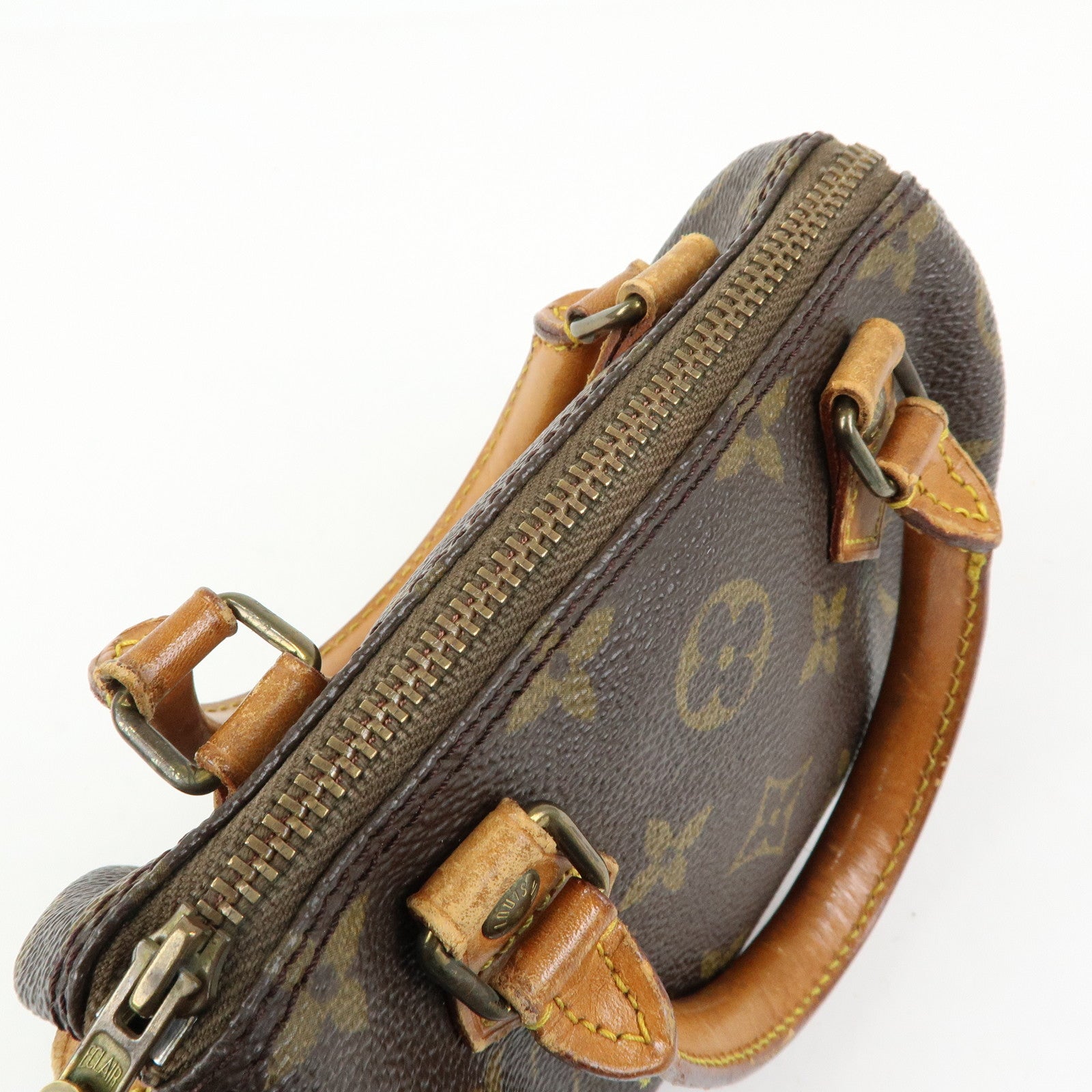 Louis Vuitton Monogram Mini Speedy Hand Bag Brown M41534