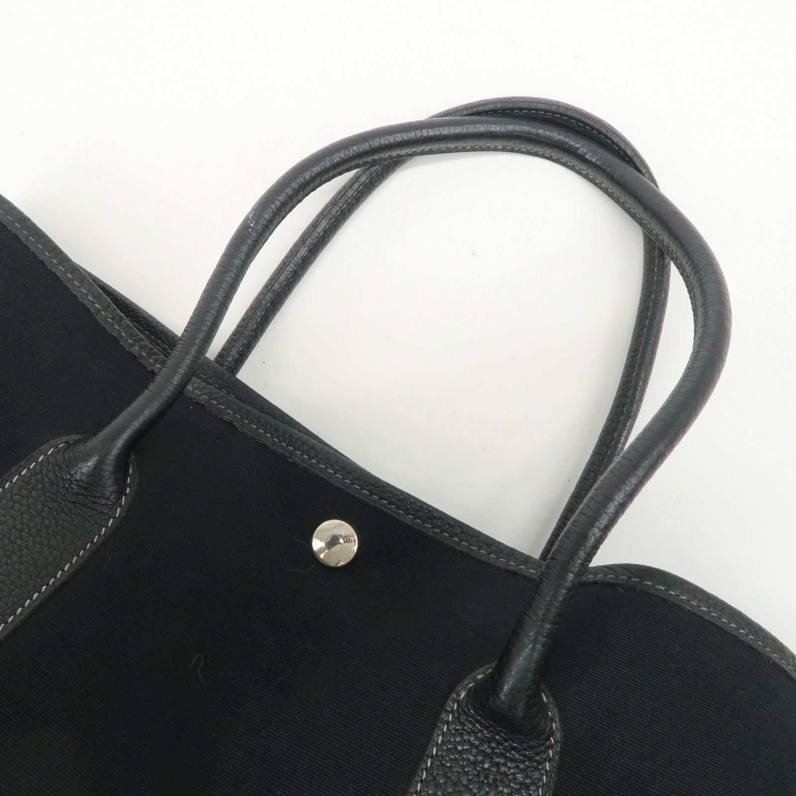 HERMES Toile Officier Negonda Garden Party PM G Stamped Tote Bag