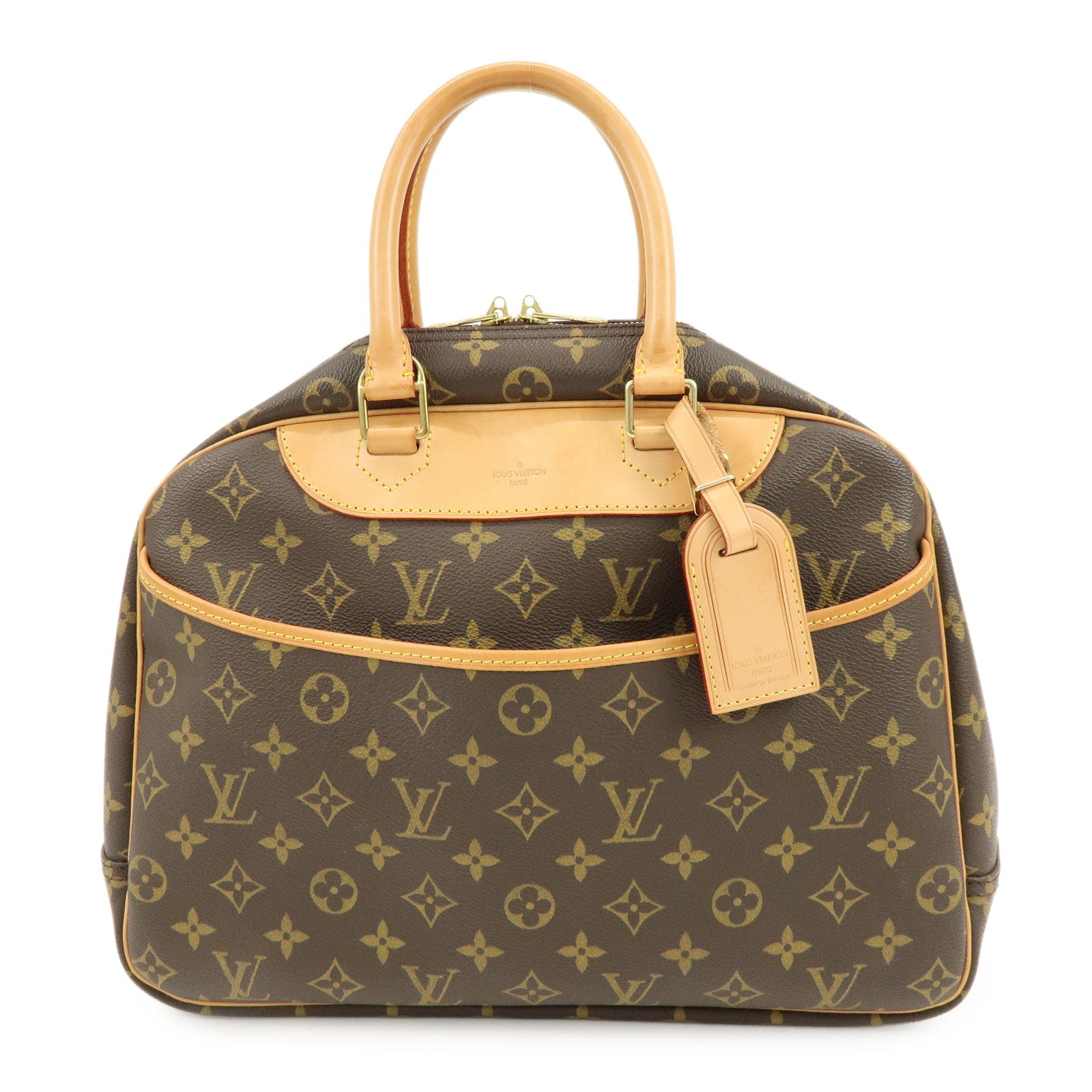 Louis Vuitton Monogram Canvas Deauville Hand Bag Brown M47270