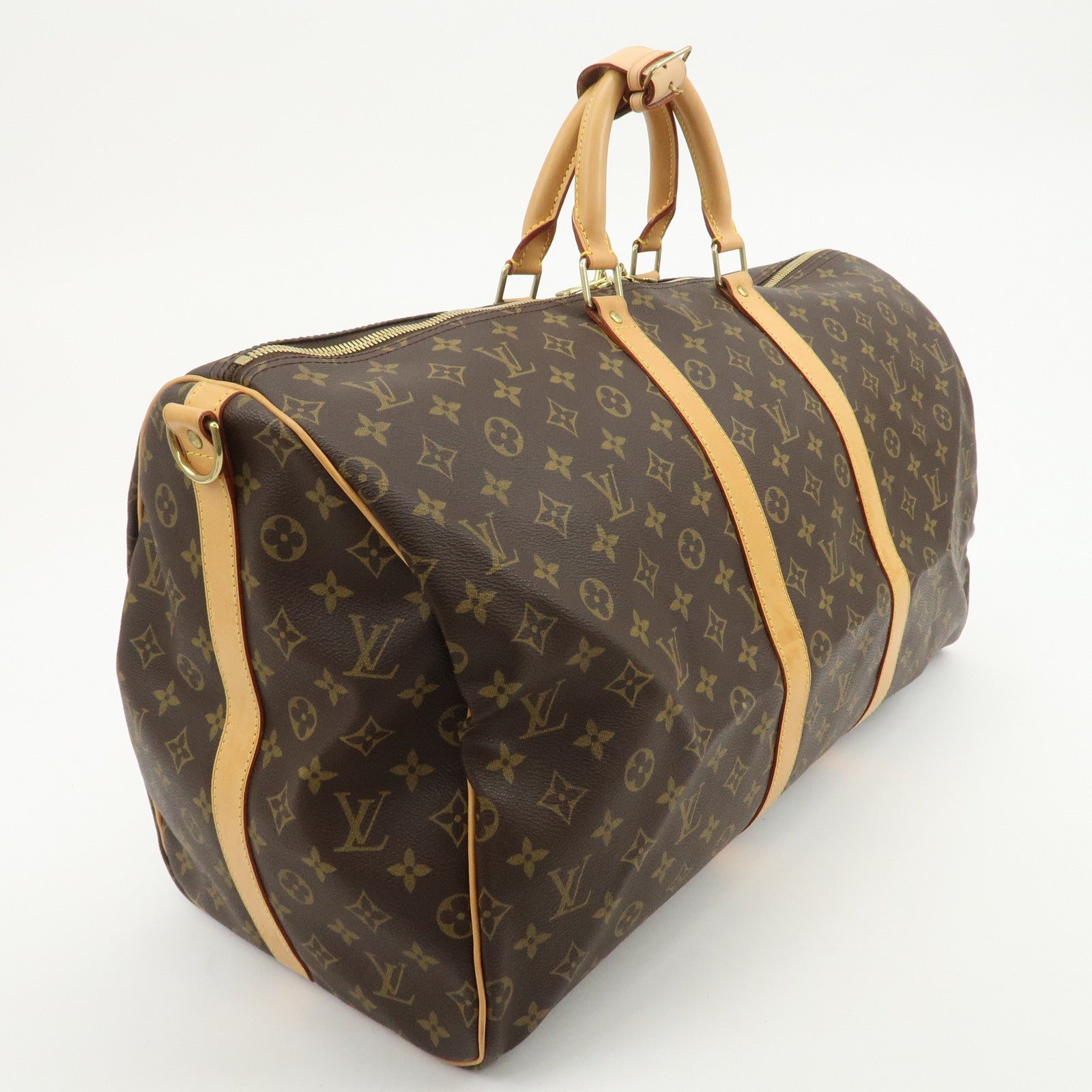 Louis Vuitton Monogram Keep All Bandouliere 55 Boston Bag M41414