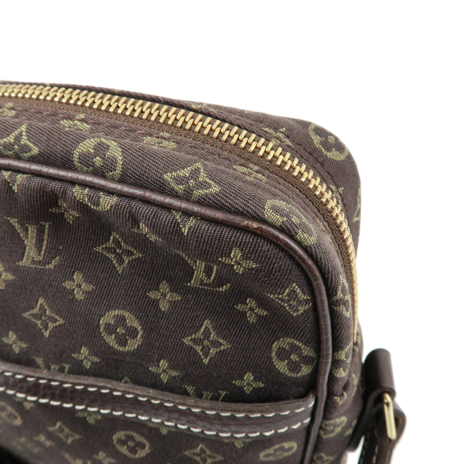Louis Vuitton Monogram Mini Lin Danube Shoulder Bag Brown M95228