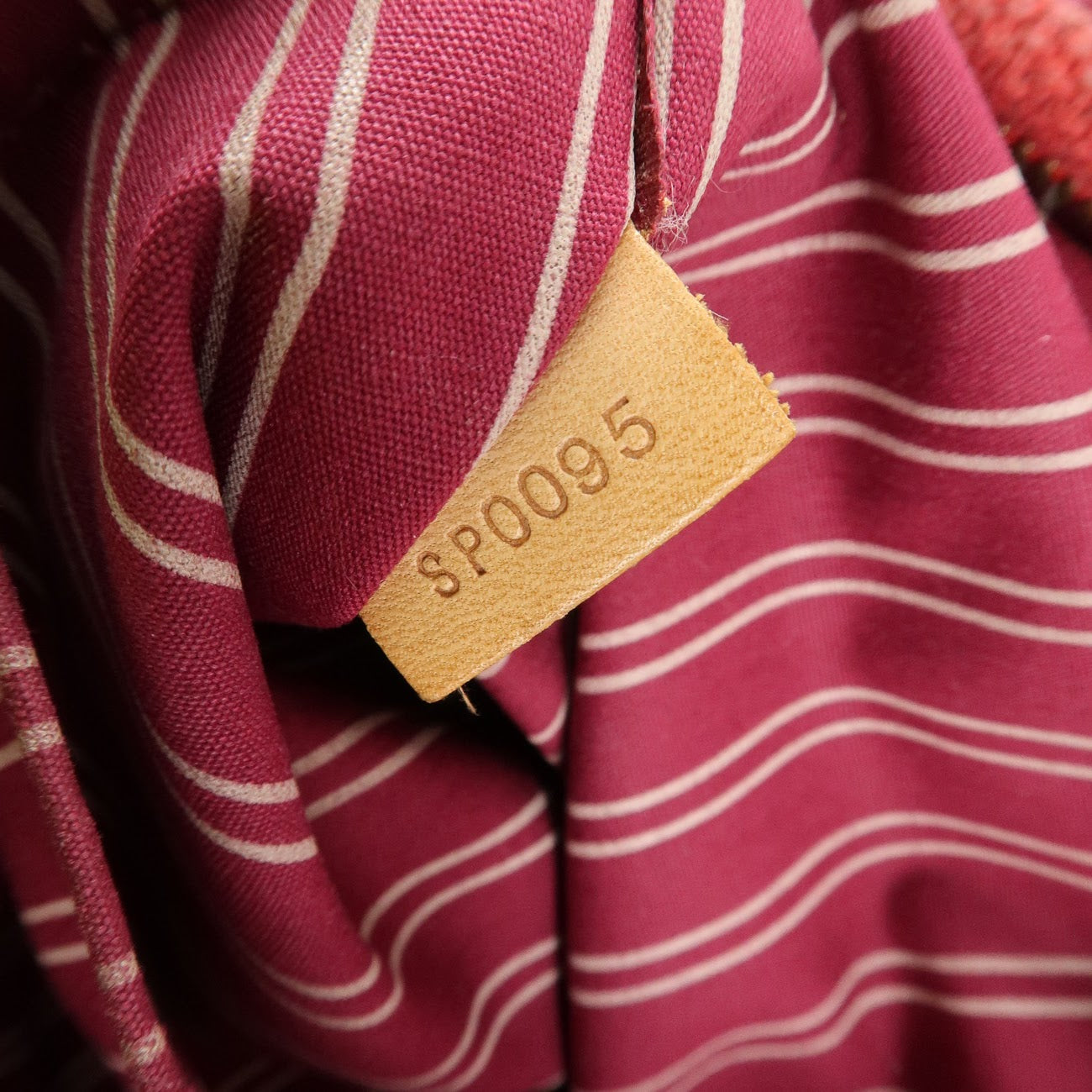 Louis Vuitton Antigua Cabas MM Tote Bag Hand Bag Rouge M40034 Used