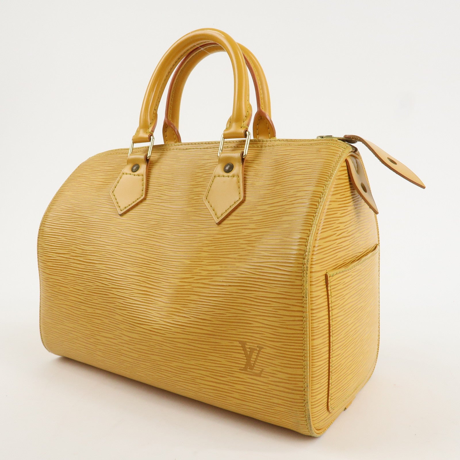 Louis Vuitton Epi Speedy 25 Boston Bag Hand Bag Yellow M43019 Used