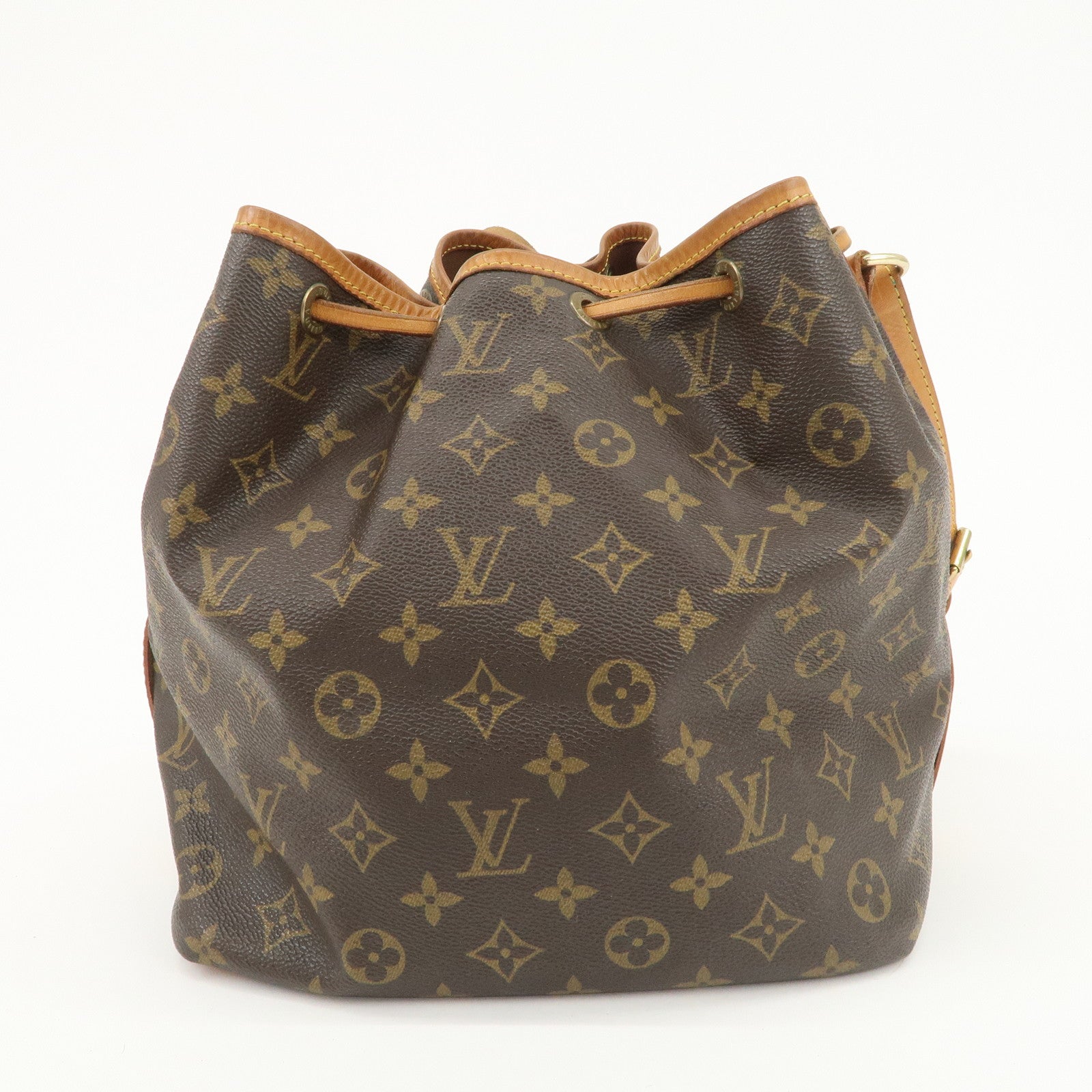 Louis Vuitton Monogram Canvas Petit Noe Shoulder Bag Brown M42226