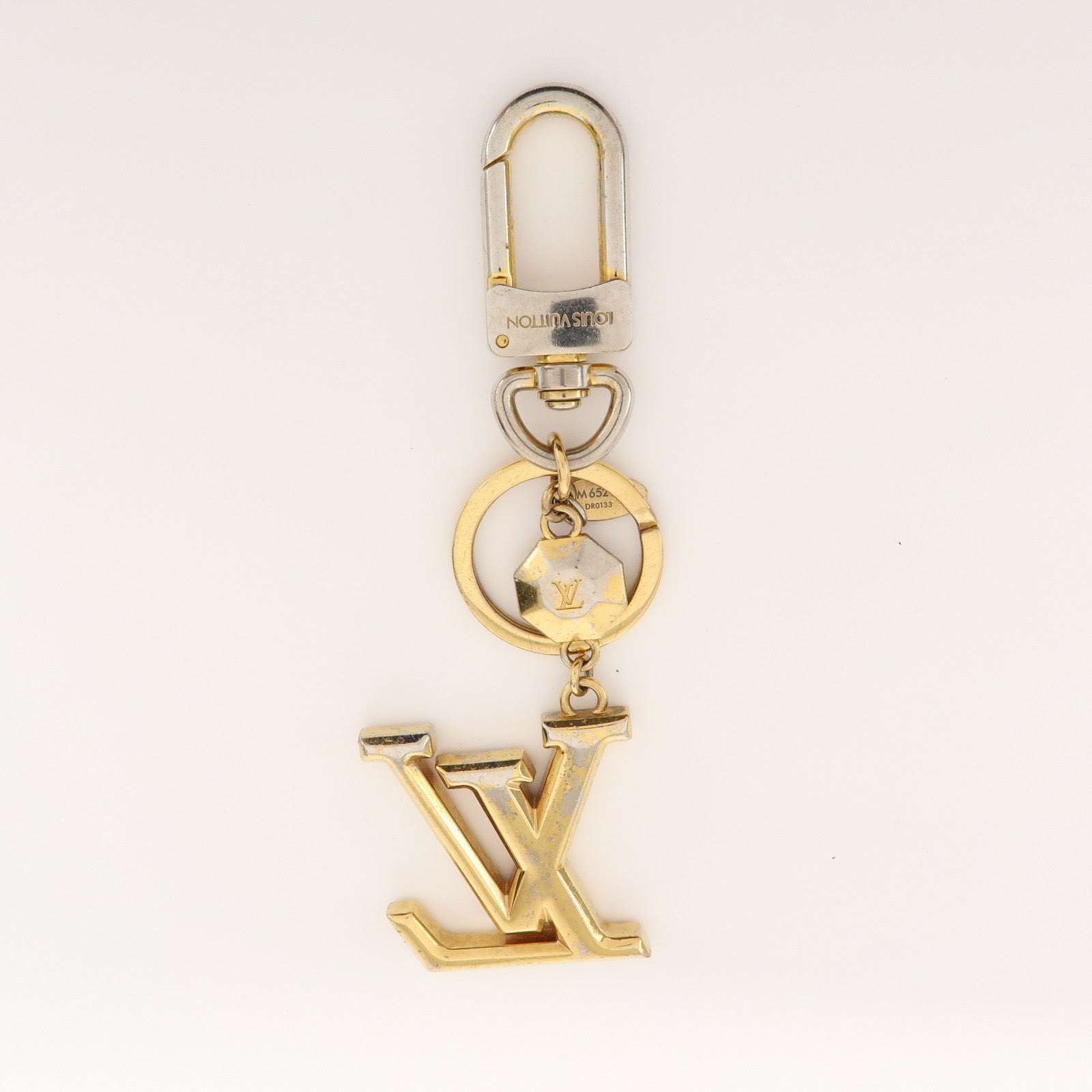 Louis Vuitton Facettes Porte Cles Bag Charm Key Chain Gold M65216