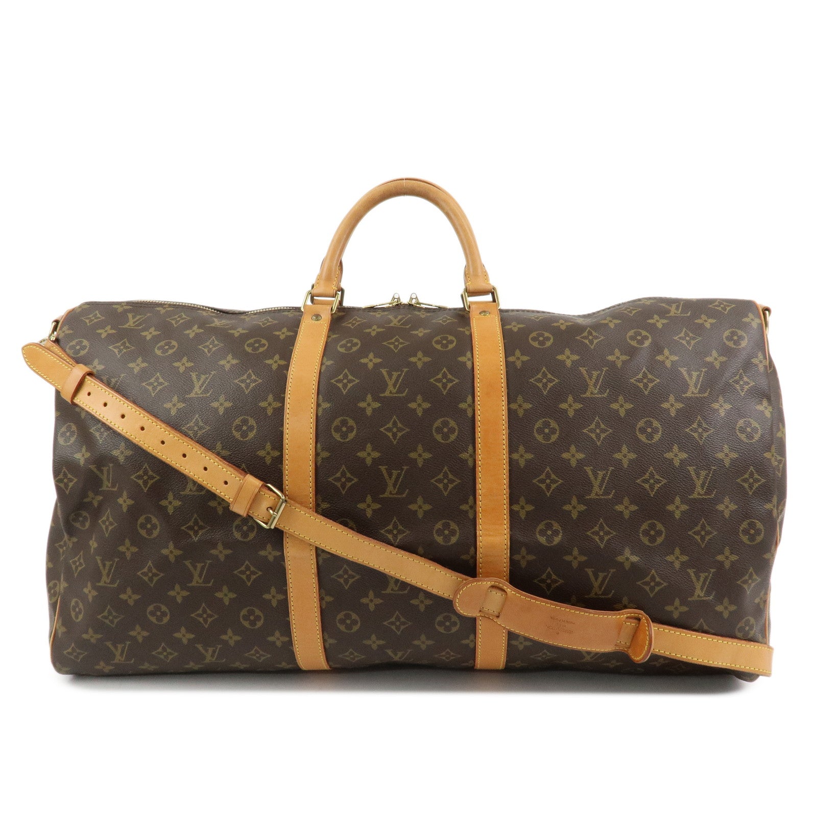 Louis Vuitton Monogram Keep All Bandouliere 60 Boston Bag M41412