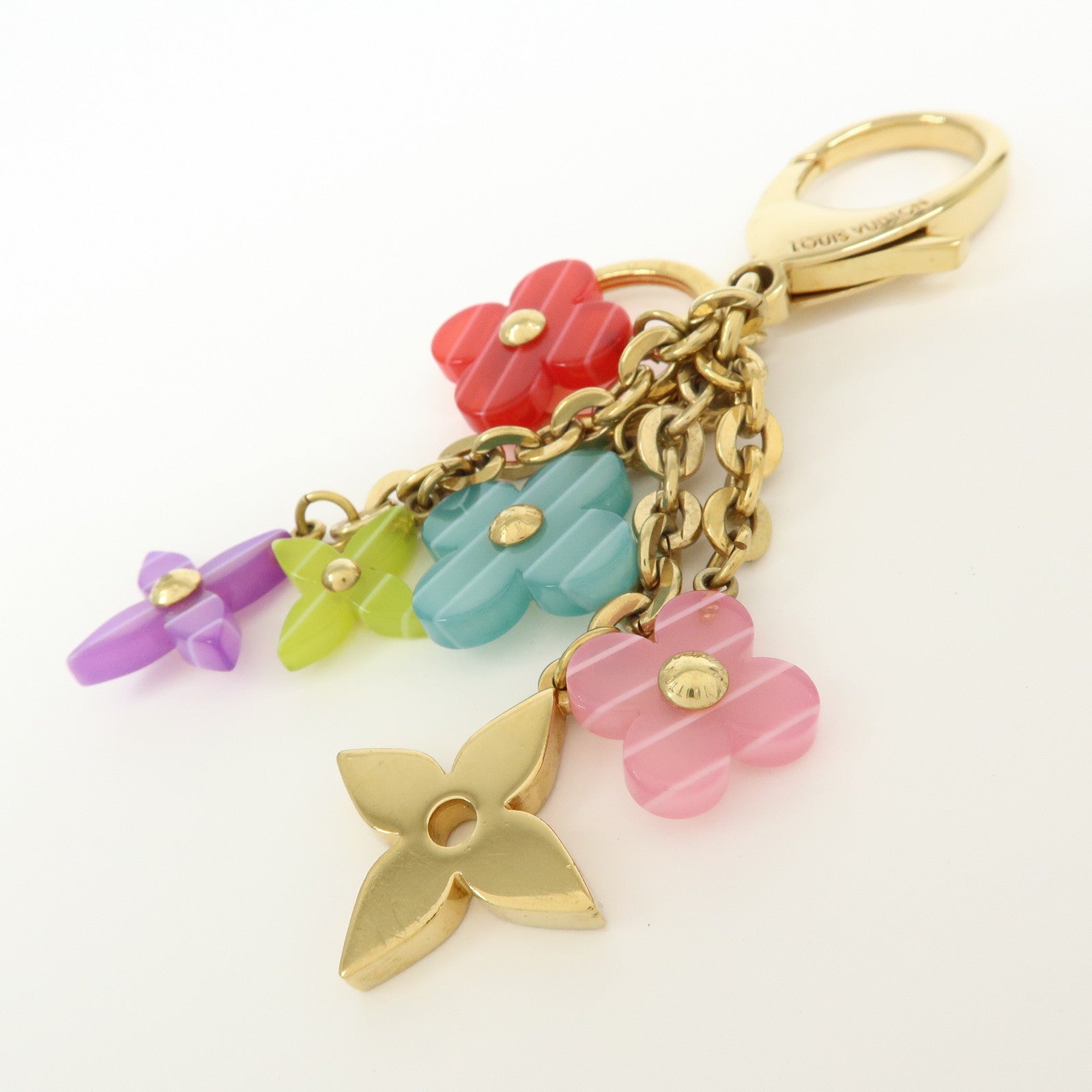 Louis Vuitton Porte Cles Pop Flower Key Chain Multicolor M66144