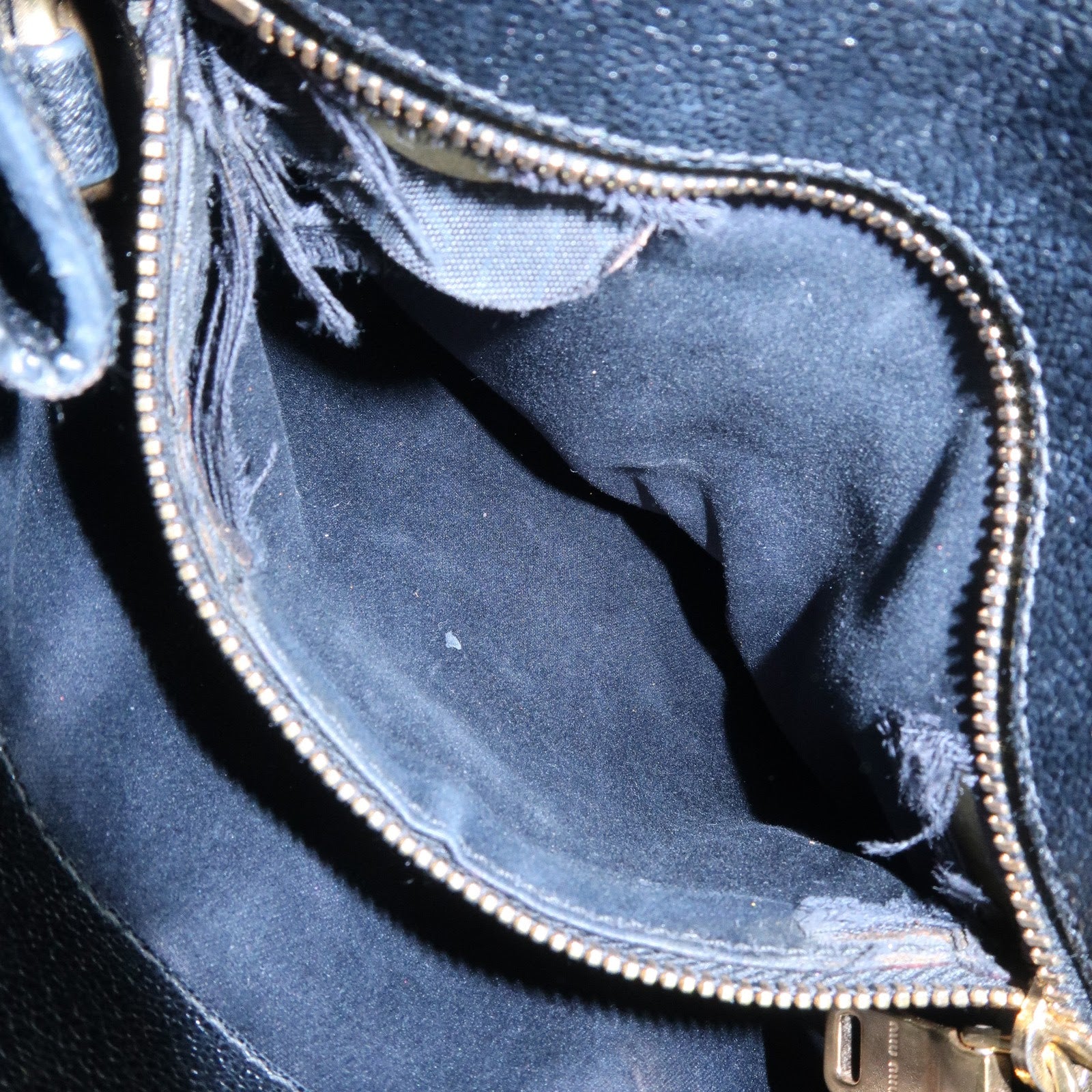 MIUMIU Matelasse Leather Denim 2Way Bag Black Indigo Blue 5BA003 Used