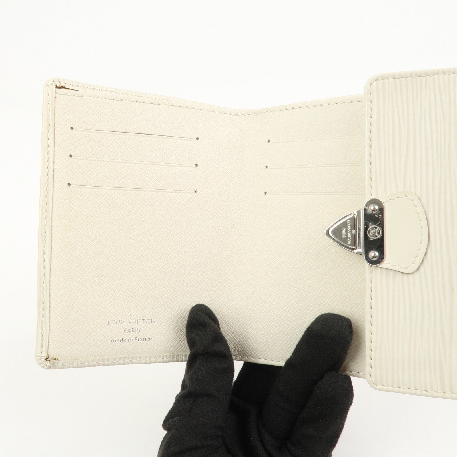 LLouis Vuitton Epi Portefeuille Koala Compact Wallet Ivoire M5801J