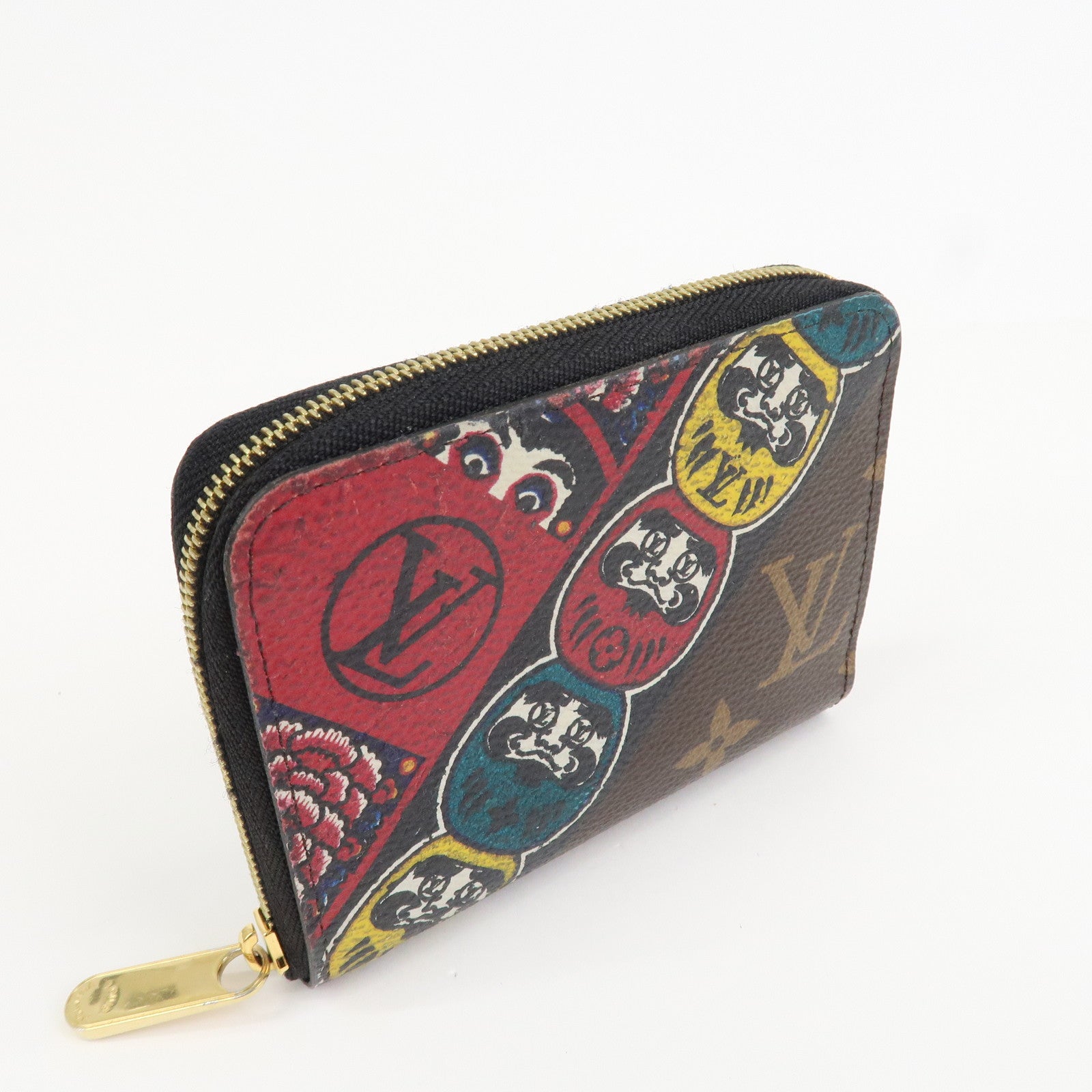 Louis Vuitton Monogram Zippy Round Coin Purse Kansai Yamamoto Brown M67250