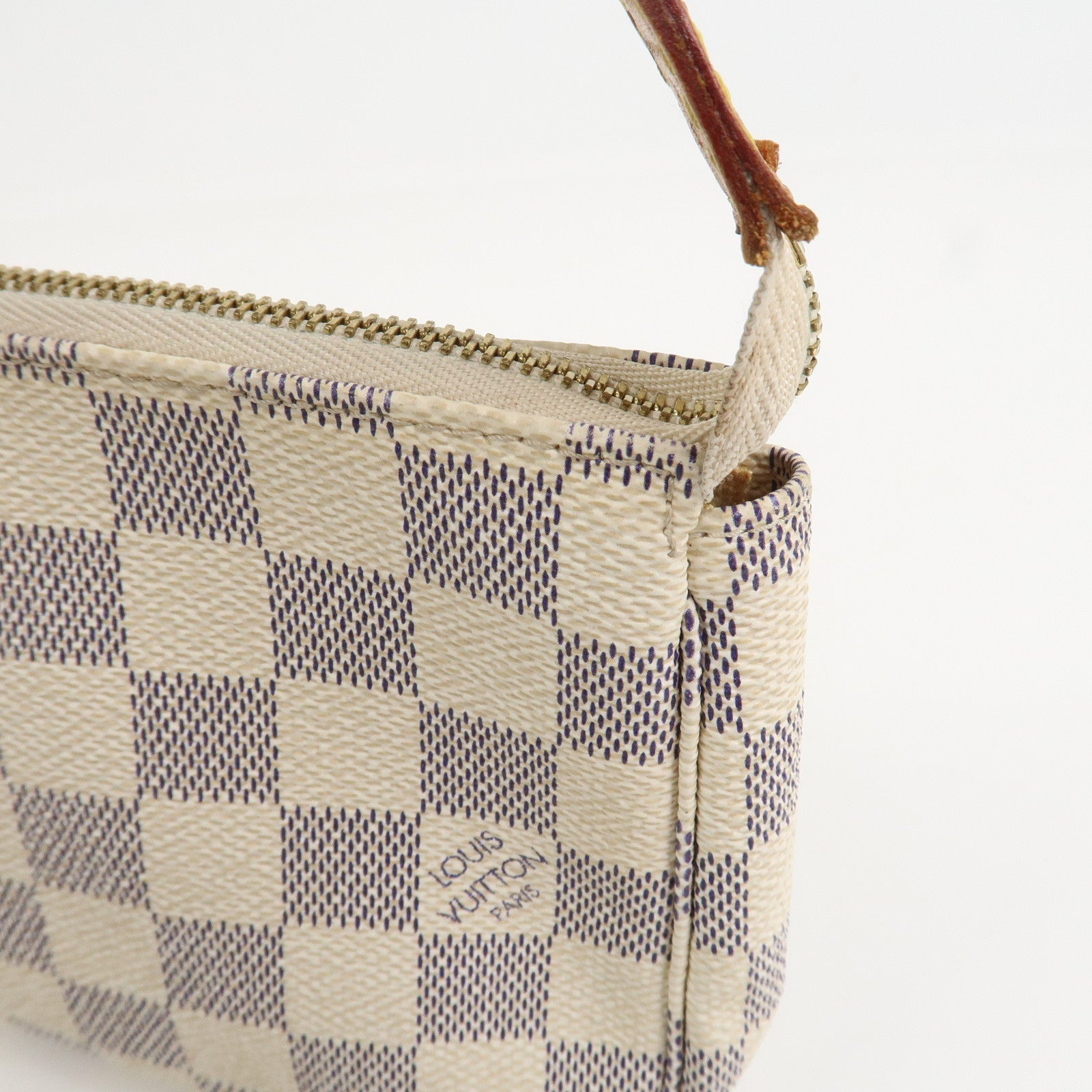 Louis Vuitton Damier Azur Pochette Accessoires Hand Bag N41207
