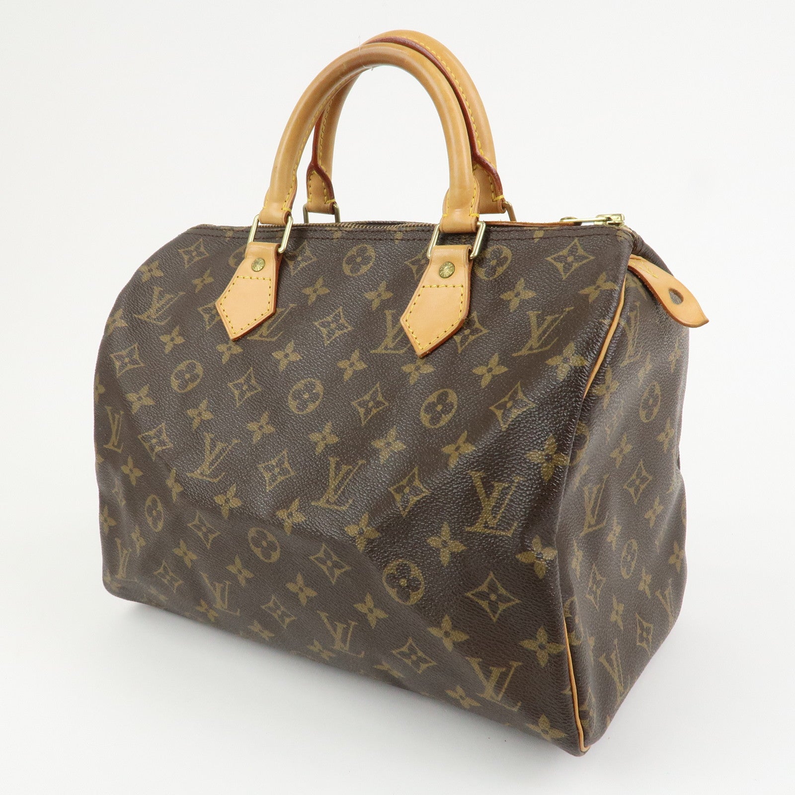 Louis Vuitton Monogram Speedy 30 Boston Bag Hand Bag Brown M41526