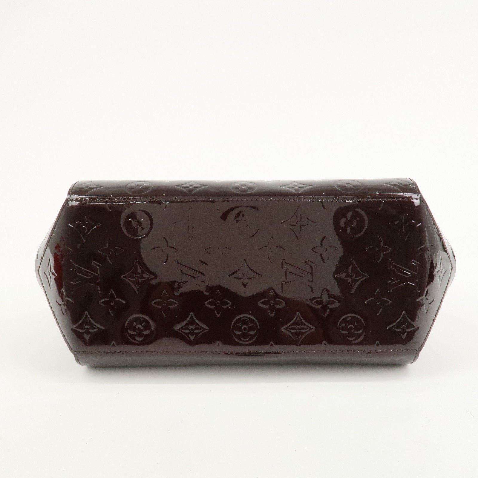 Louis Vuitton Monogram Vernis Sherwood PM Hand Bag Amarante M91493