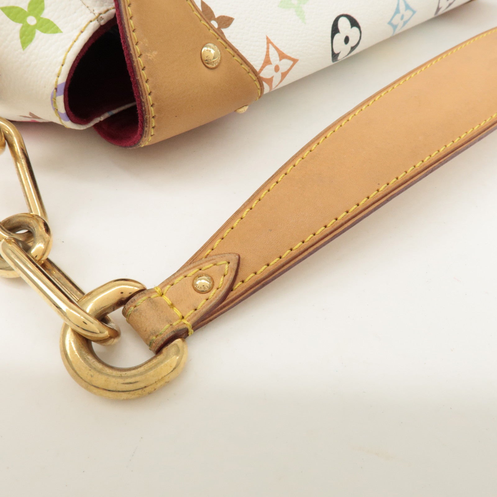Louis Vuitton Monogram Beverly MM Shoulder Bag Blanc M40203 Used