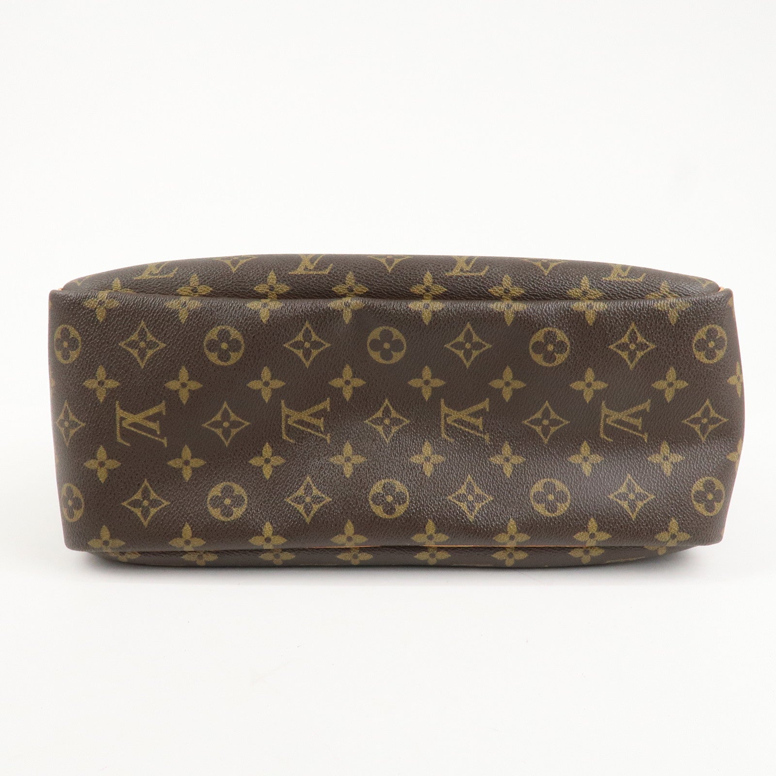 Louis Vuitton Monogram Deauville Hand Bag Brown M47270 Used