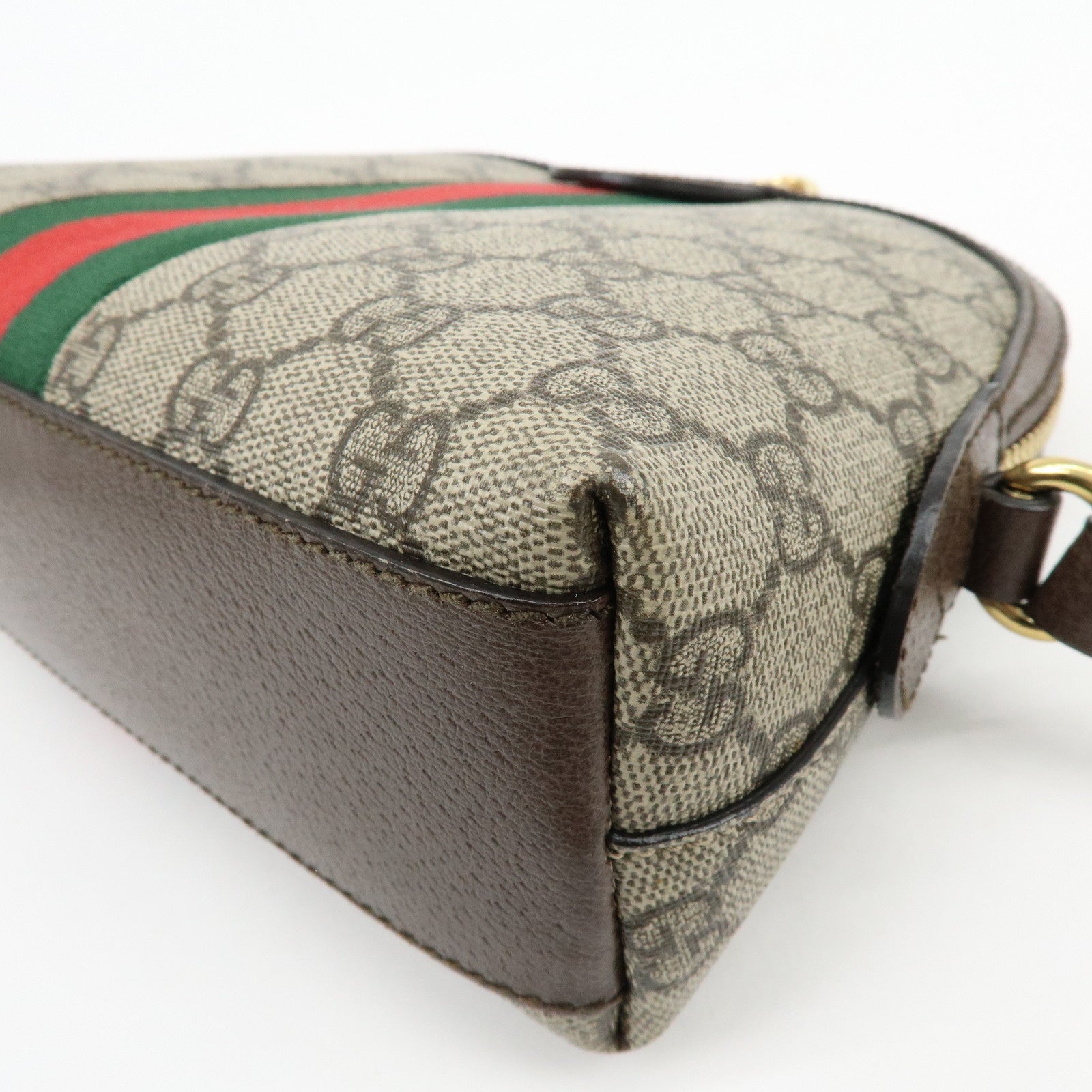 GUCCI Sherry Ophidia GG Supreme Leather Shoulder Bag Beige 499621