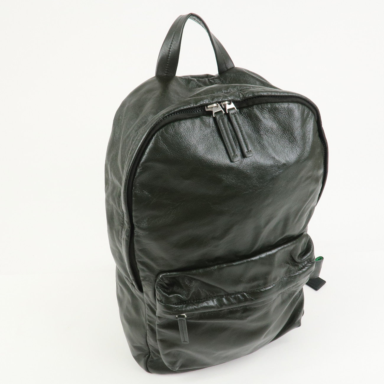 BOTTEGA VENETA Lamb Skin Nylon Medium Archetype Backpack Khaki