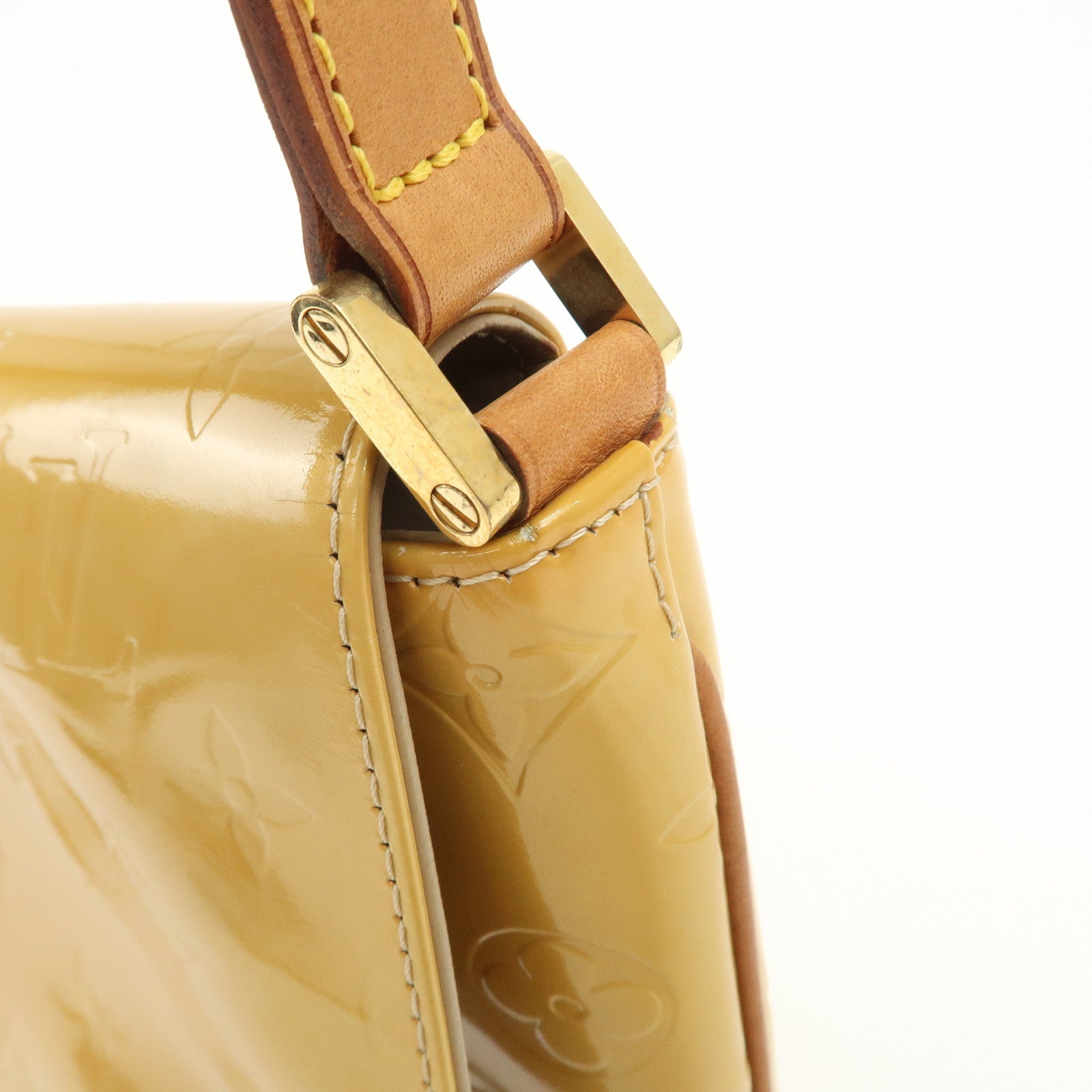 Louis Vuitton Vernis Thompson Street Shoulder Bag Beige M91008 Used