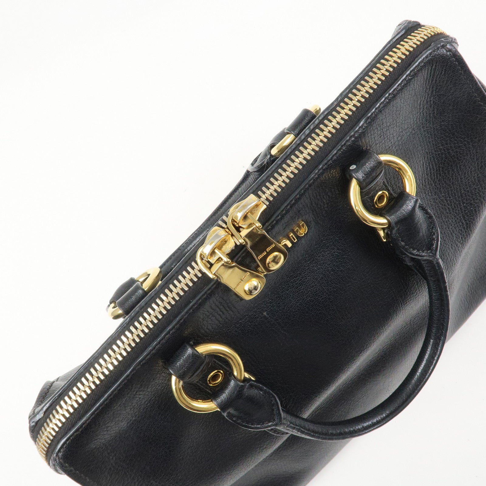 MIU MIU MADRAS 2Way Bag Hand Bag Shoulder Bag RL0058