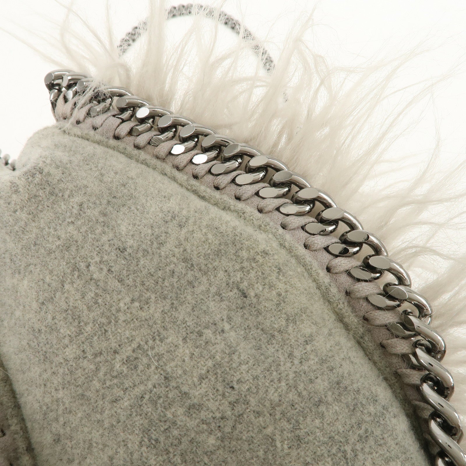 STELLA MCCARTNEY Falabella 2Way Bag Hand Bag Shoulder Bag Gray