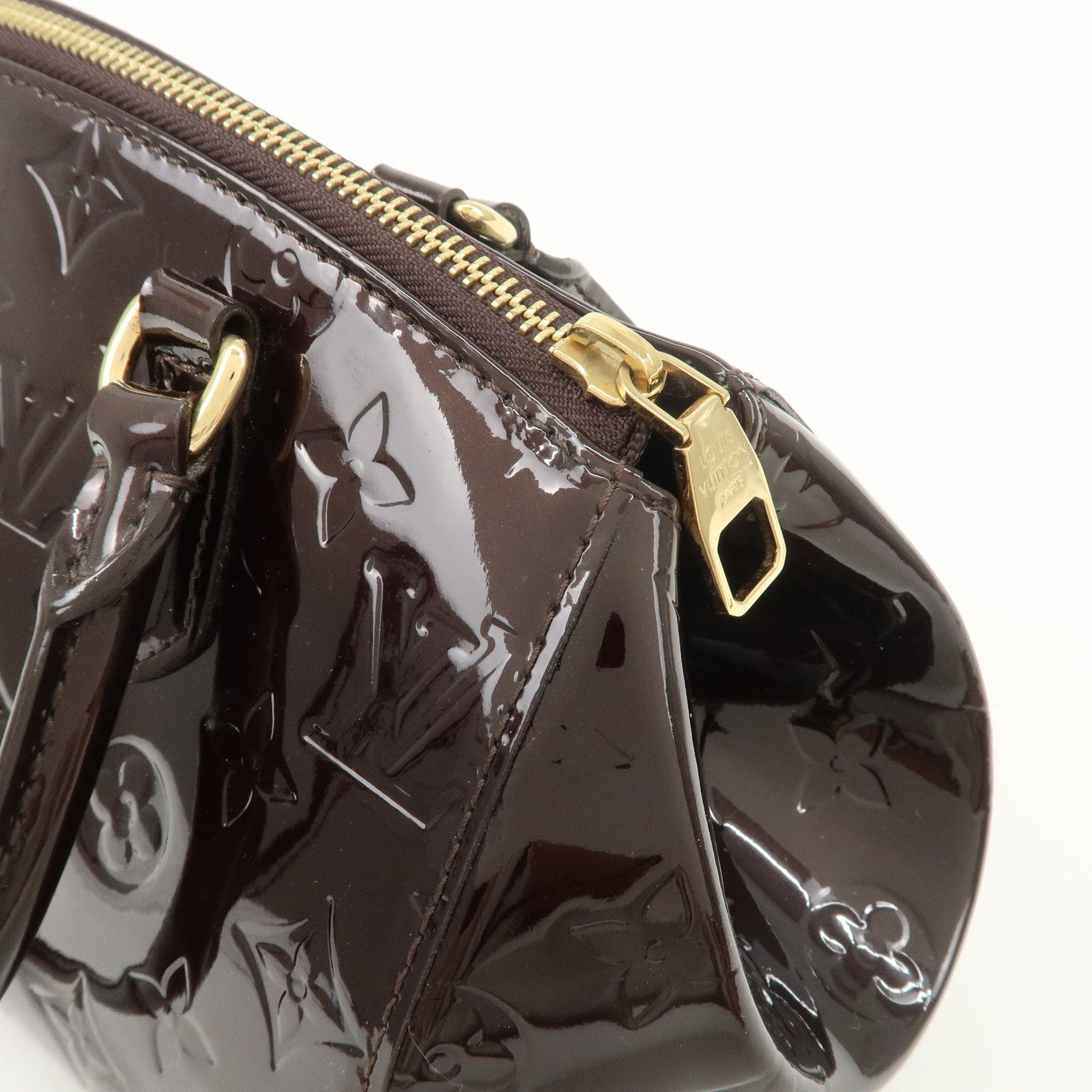 Louis Vuitton Monogram Vernis Leather Sherwood PM Hand Bag M91493