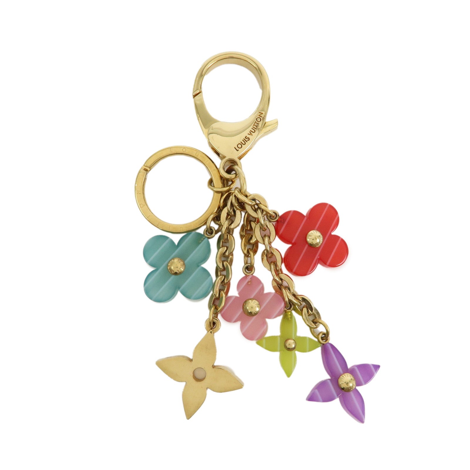 Louis Vuitton Porte Cles Pop Flower Key Chain Multicolor M66144