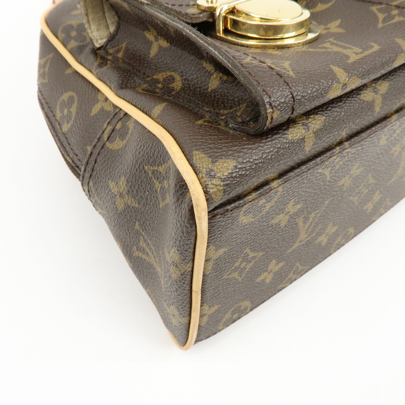 Louis Vuitton Monogram Manhattan PM Hand Bag Brown M40026