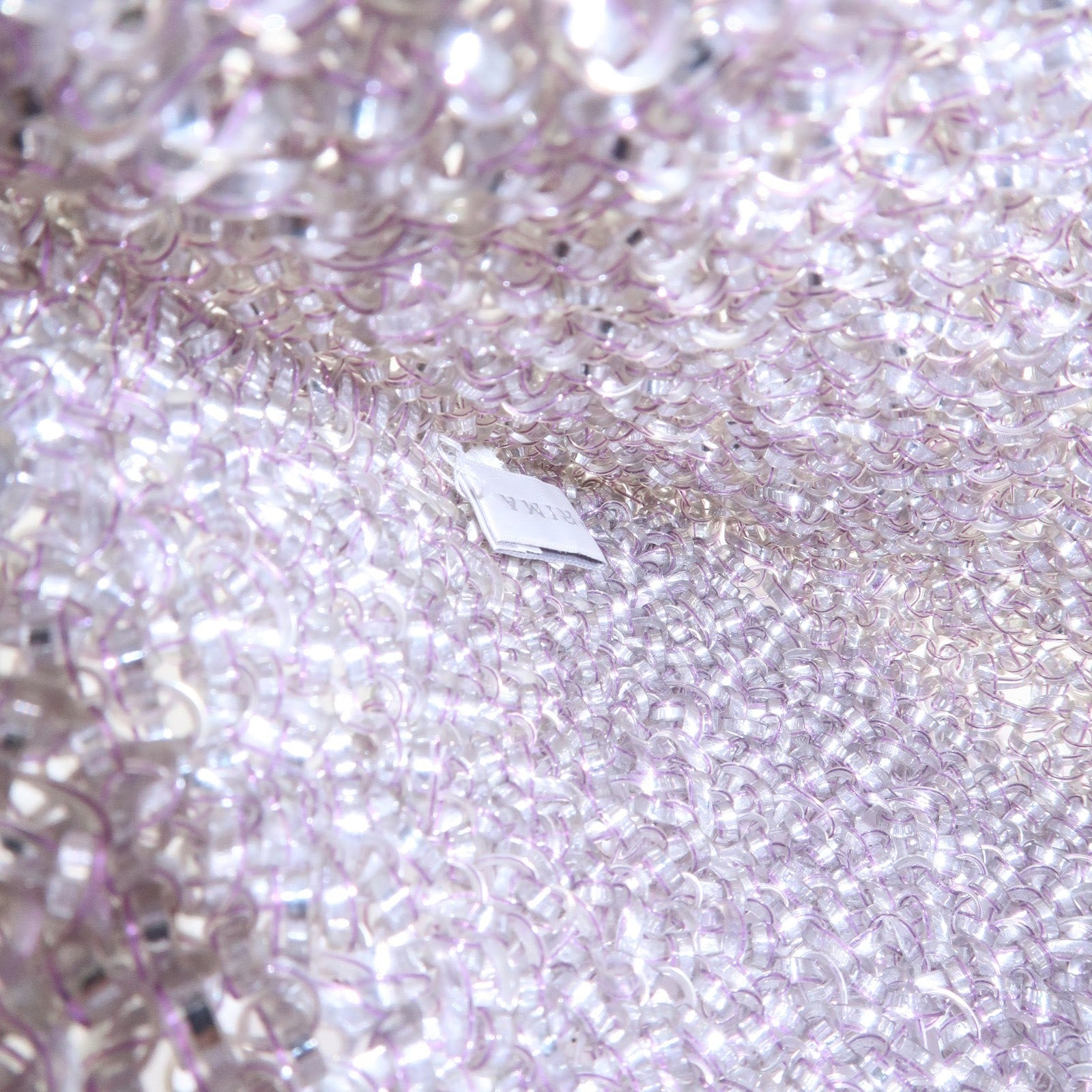 ANTEPRIMA PVC Wire Rhinestone Hand Bag Ribbon Pink