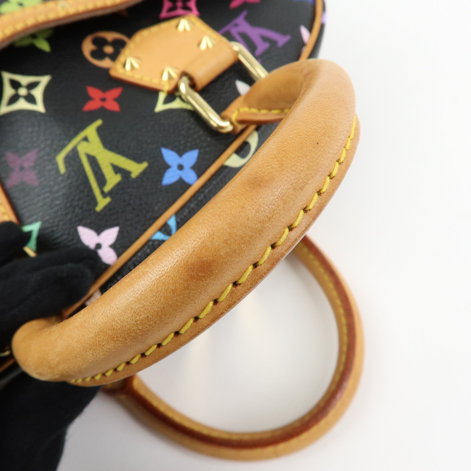 Louis Vuitton Monogram Trouville Multicolor Hand Bag Noir M92662