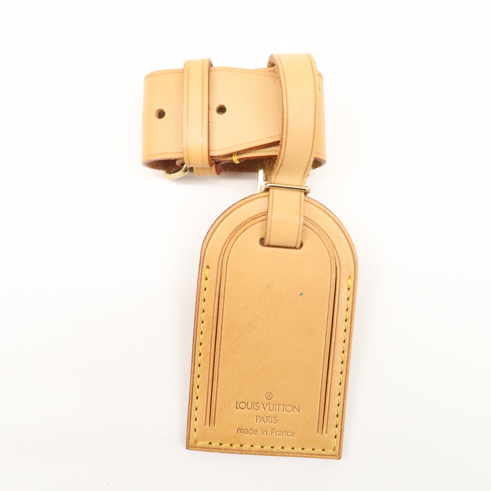 Louis Vuitton Set of 15 Nume Leather Name Tag & Poignet Natural Used