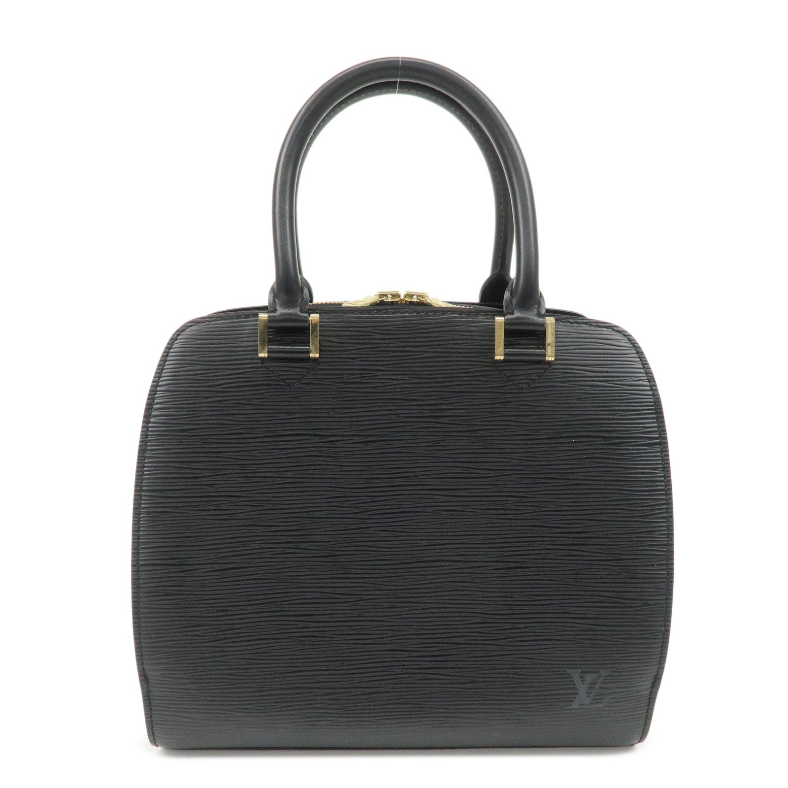 Louis Vuitton Epi Pont Neuf Hand Bag Black Noir M52052