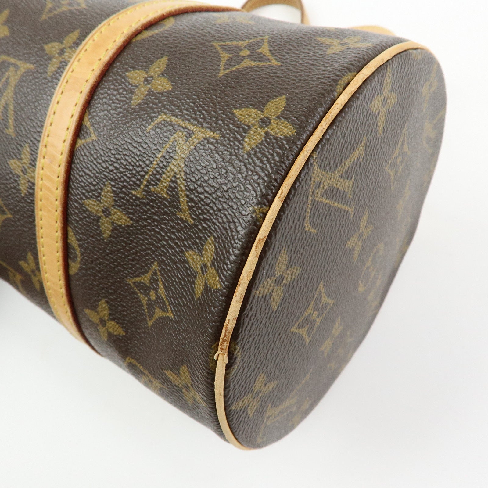 Louis Vuitton Monogram Papillon 30 Hand Bag Brown M51385