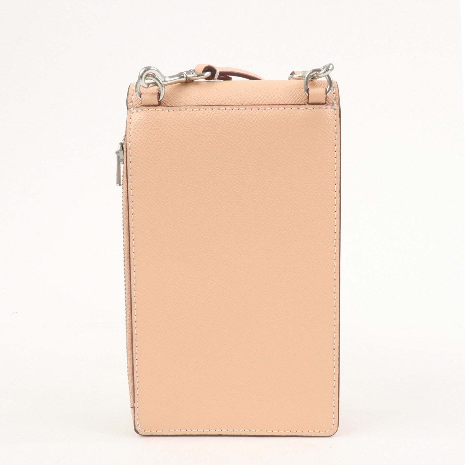 COACH Logo Leather Shoulder Bag Crossbody Bag Pink