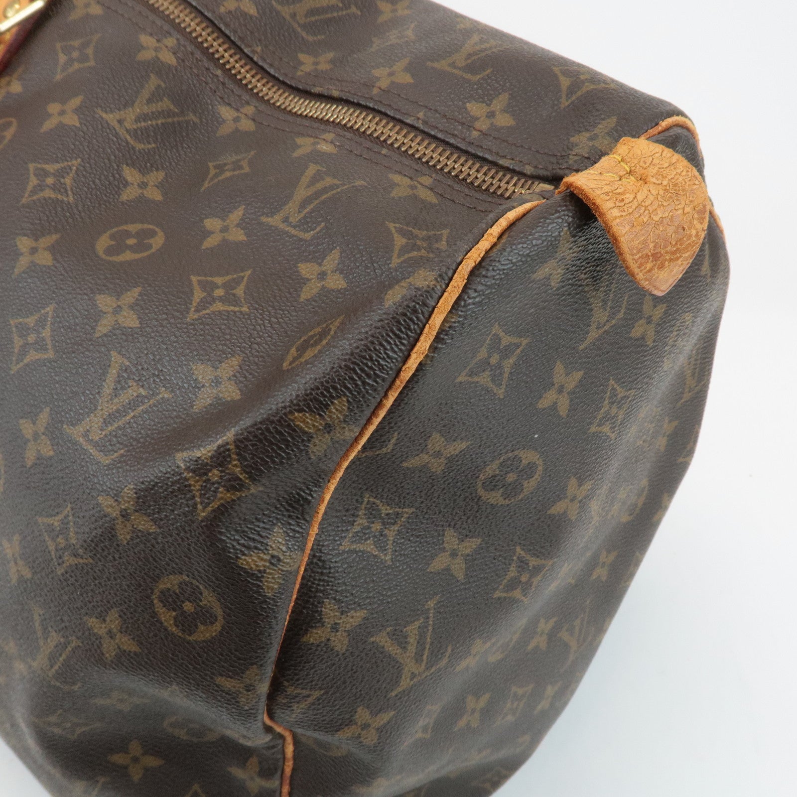 Louis Vuitton Monogram Keep All 60 Boston Bag Hand Bag Brown M41422 Used