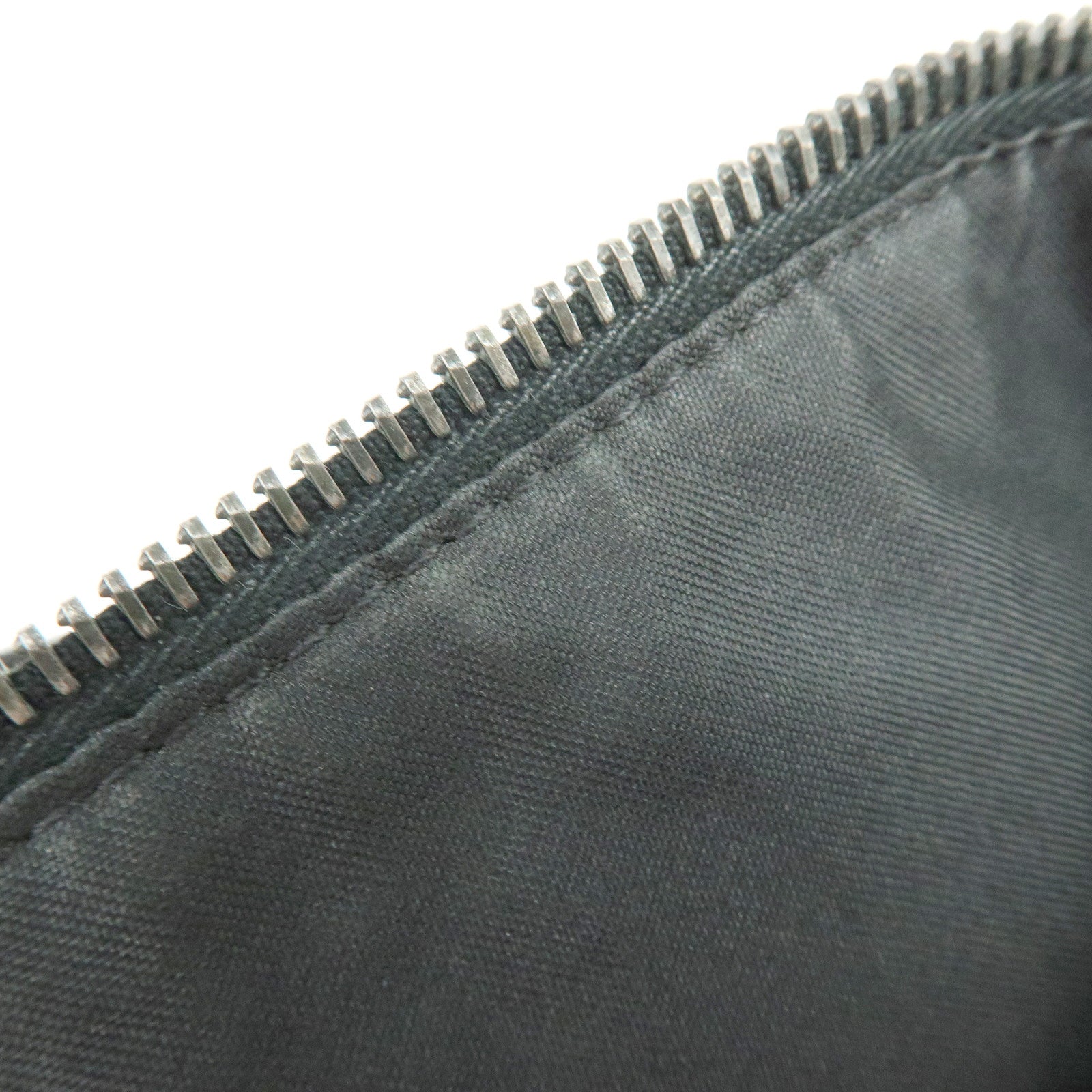 FENDI Zucca Canvas Leather Shoulder Bag Brown Black 7VA003