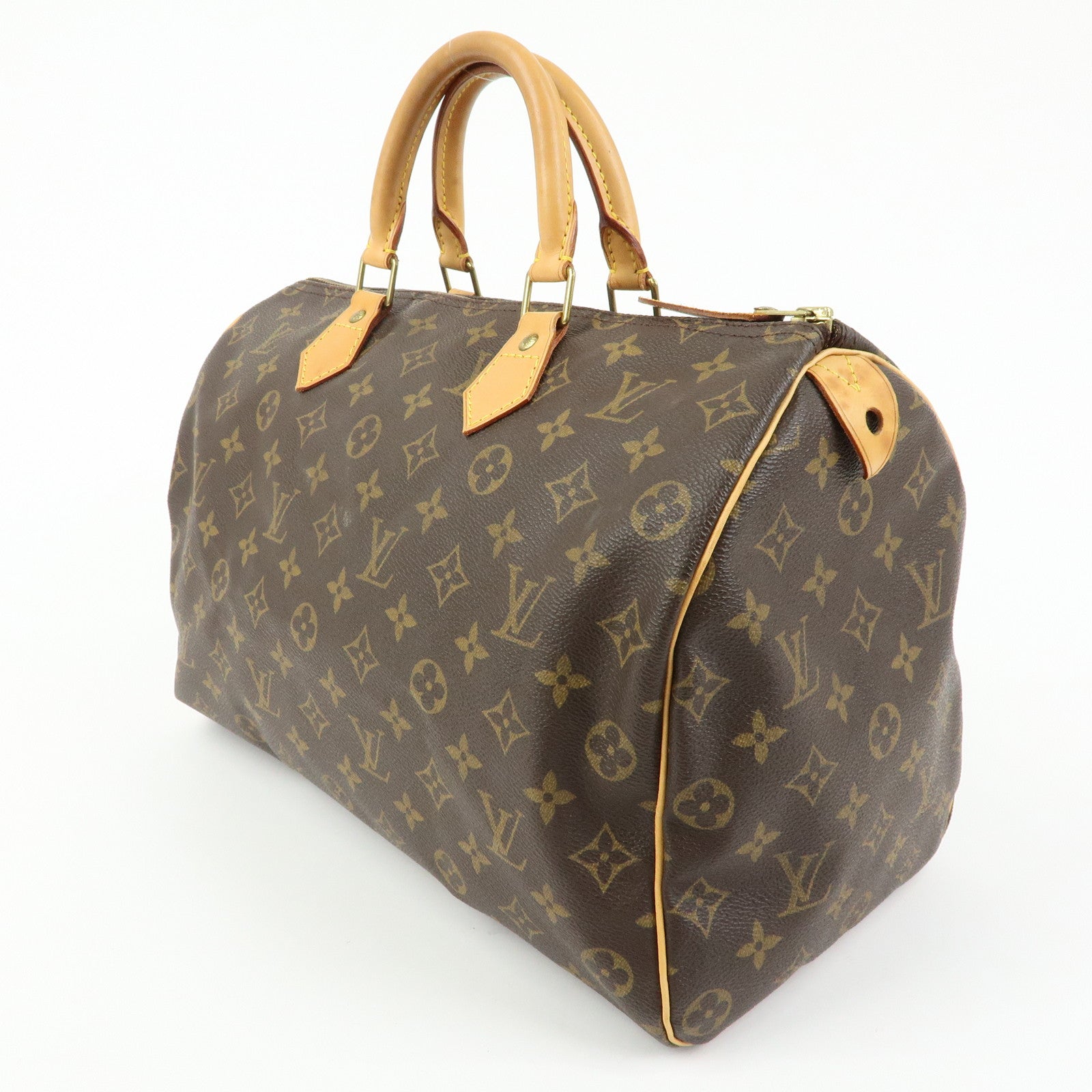 Louis Vuitton Monogram Speedy 35 Boston Bag Hand Bag Brown M41524