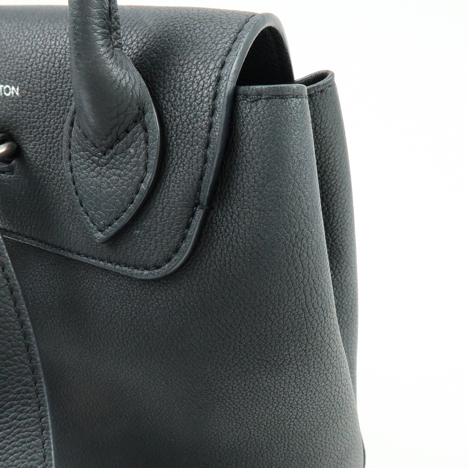 Louis Vuitton Lockme Leather Backpack Rucksack Noir Black M41815