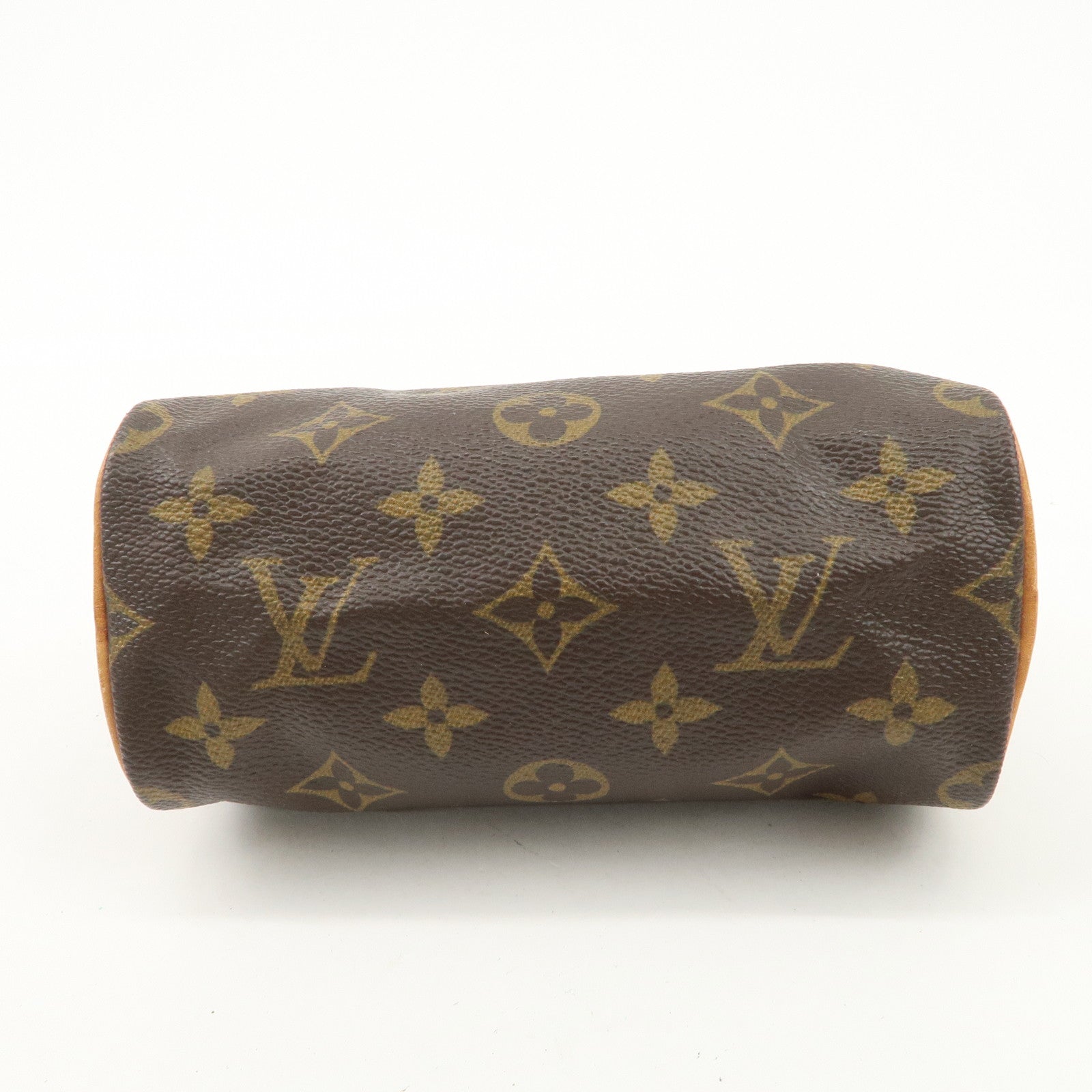 Louis Vuitton Monogram Mini Speedy Hand Bag Brown M41534 Used