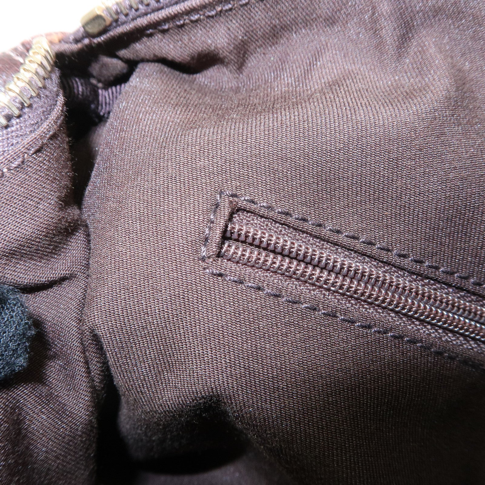 GUCCI Abbey GG Canvas Leather Mini Boston Bag Beige Brown 130942 Used