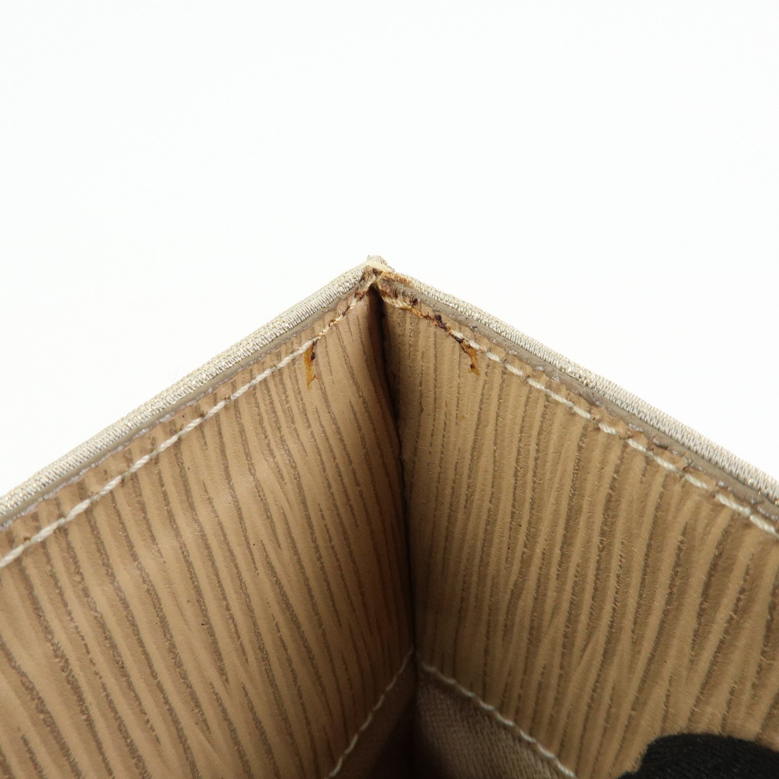 FENDI Zucca Canvas Leather Shoulder Bag Beige