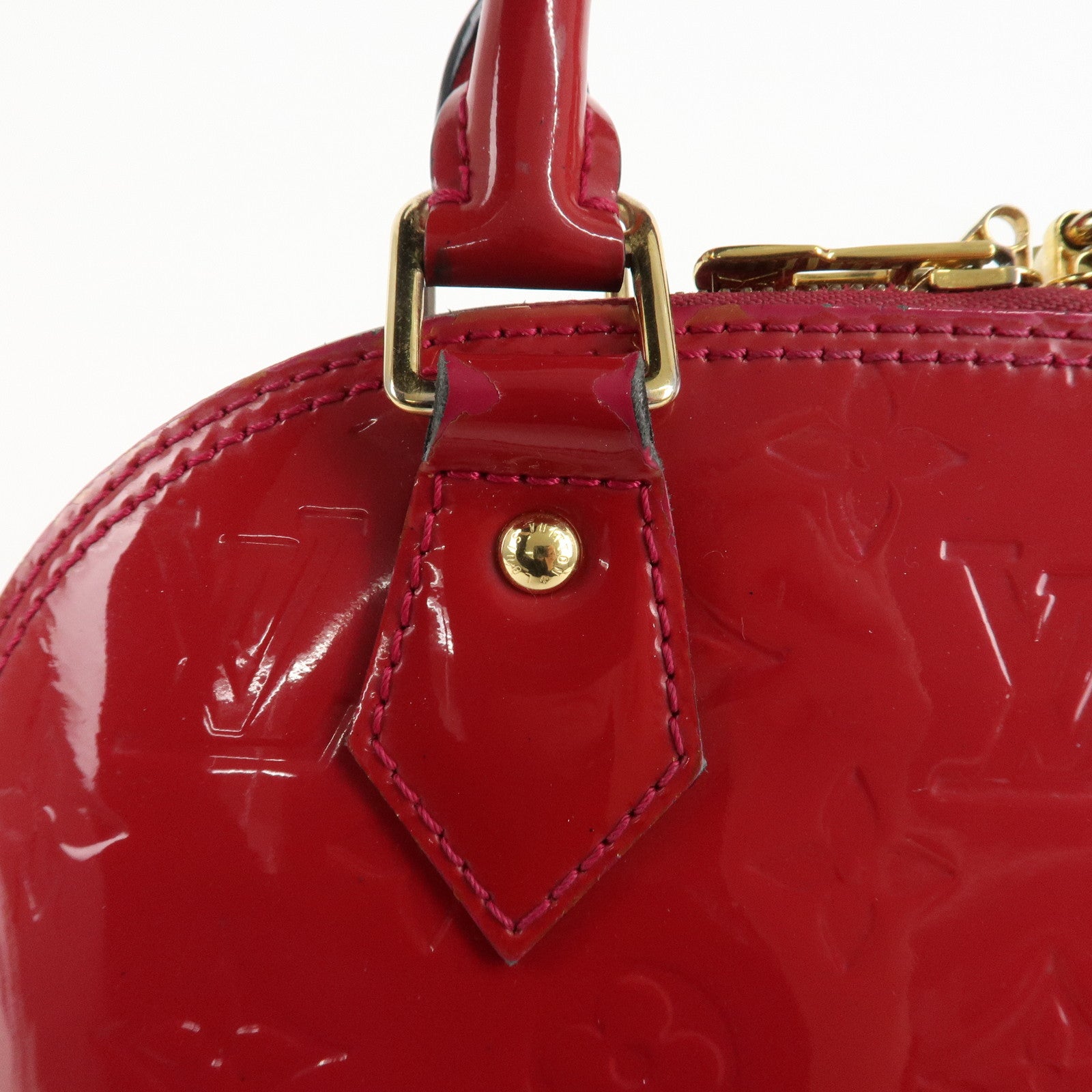 Louis Vuitton Monogram Vernis Alma BB 2Way Bag Rose Indien M91771 Used