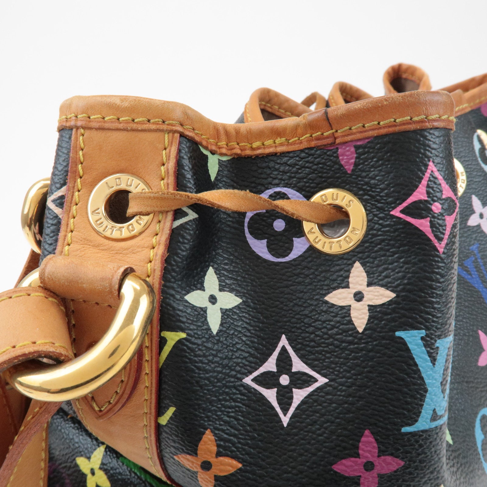 Louis Vuitton Monogram Multicolor Petit Noe Bag Noir M42230