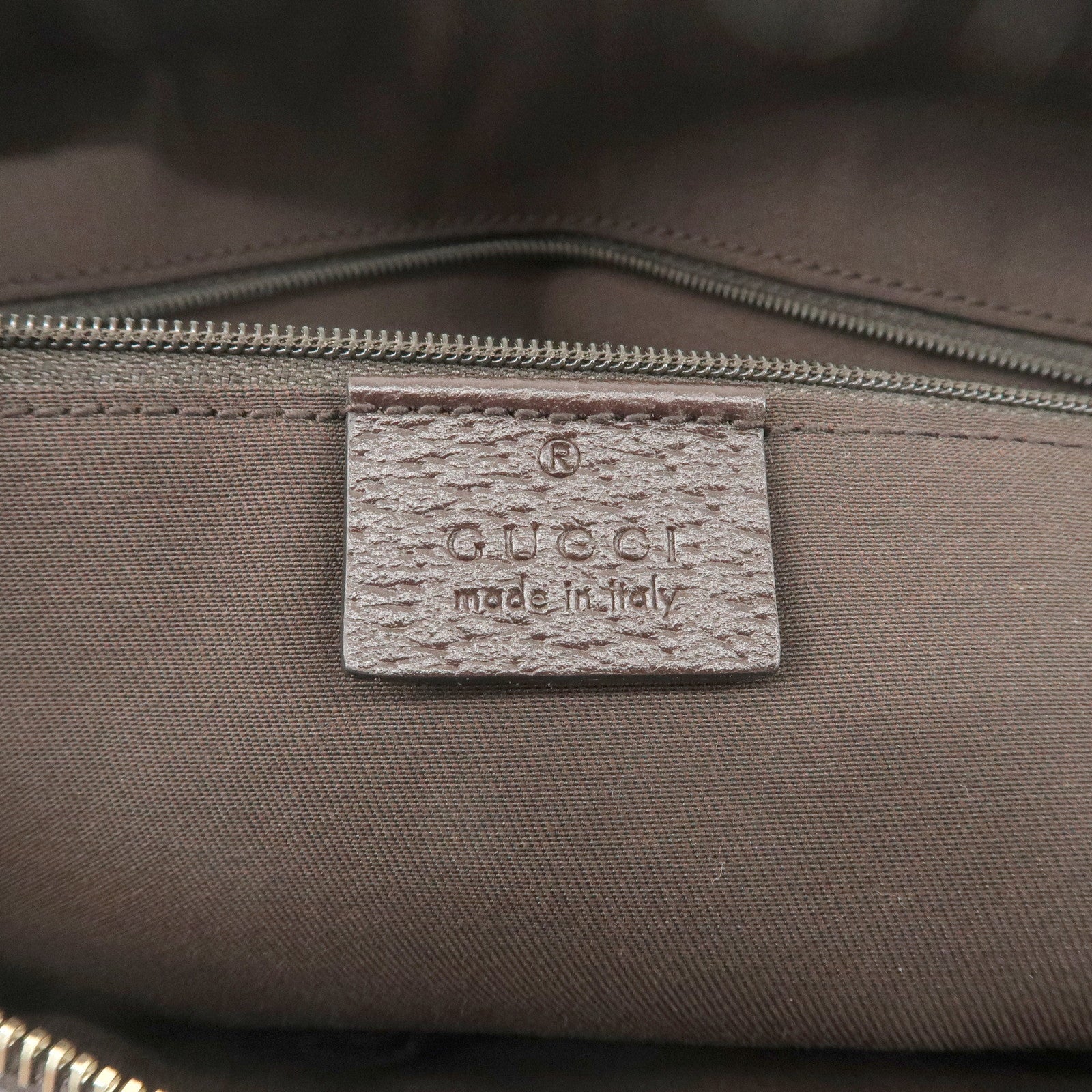 GUCCI Abbey GG Canvas Leather Shoulder Bag Beige Brown 141470 Used