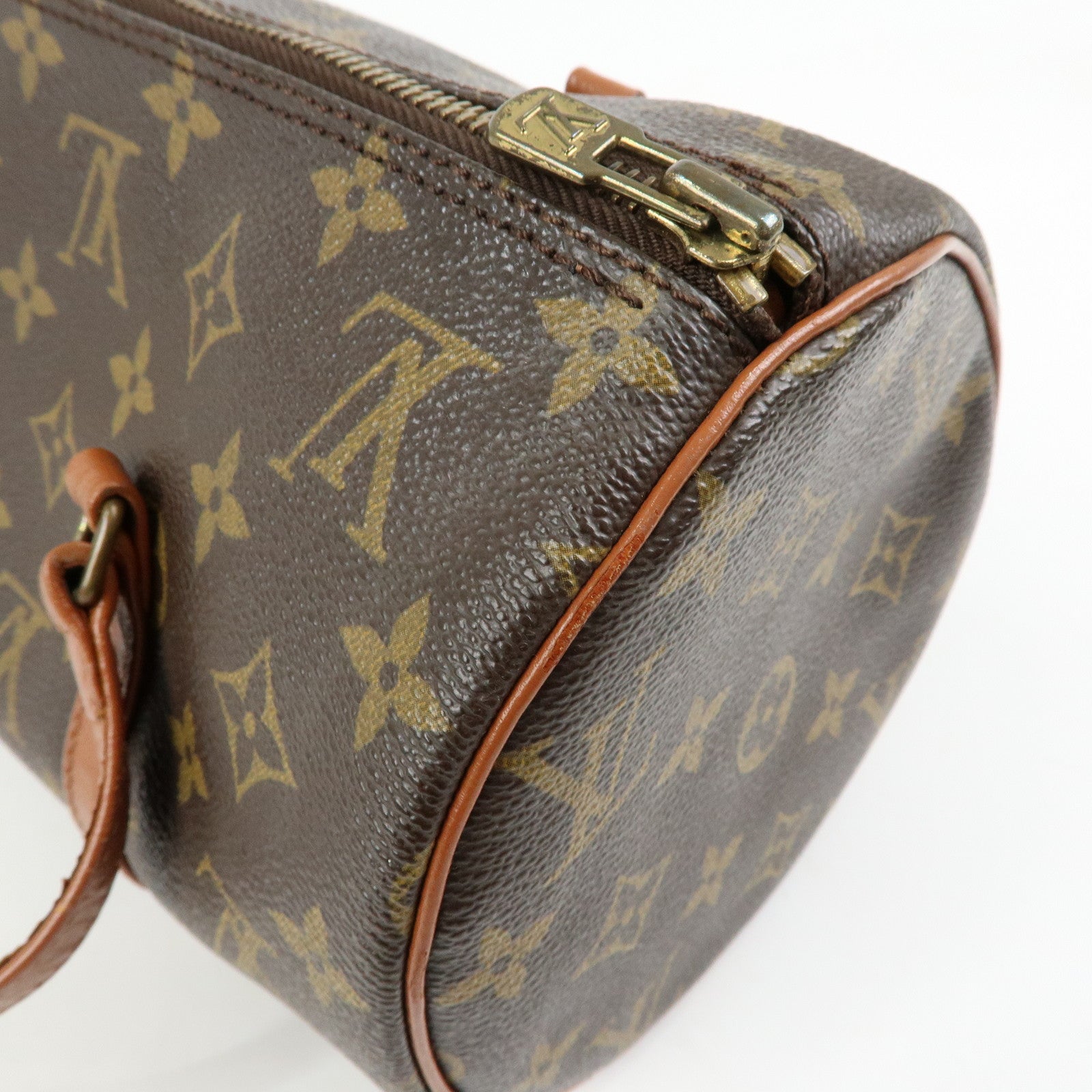 Louis Vuitton Monogram Papillon 30 Hand Bag Brown M51365
