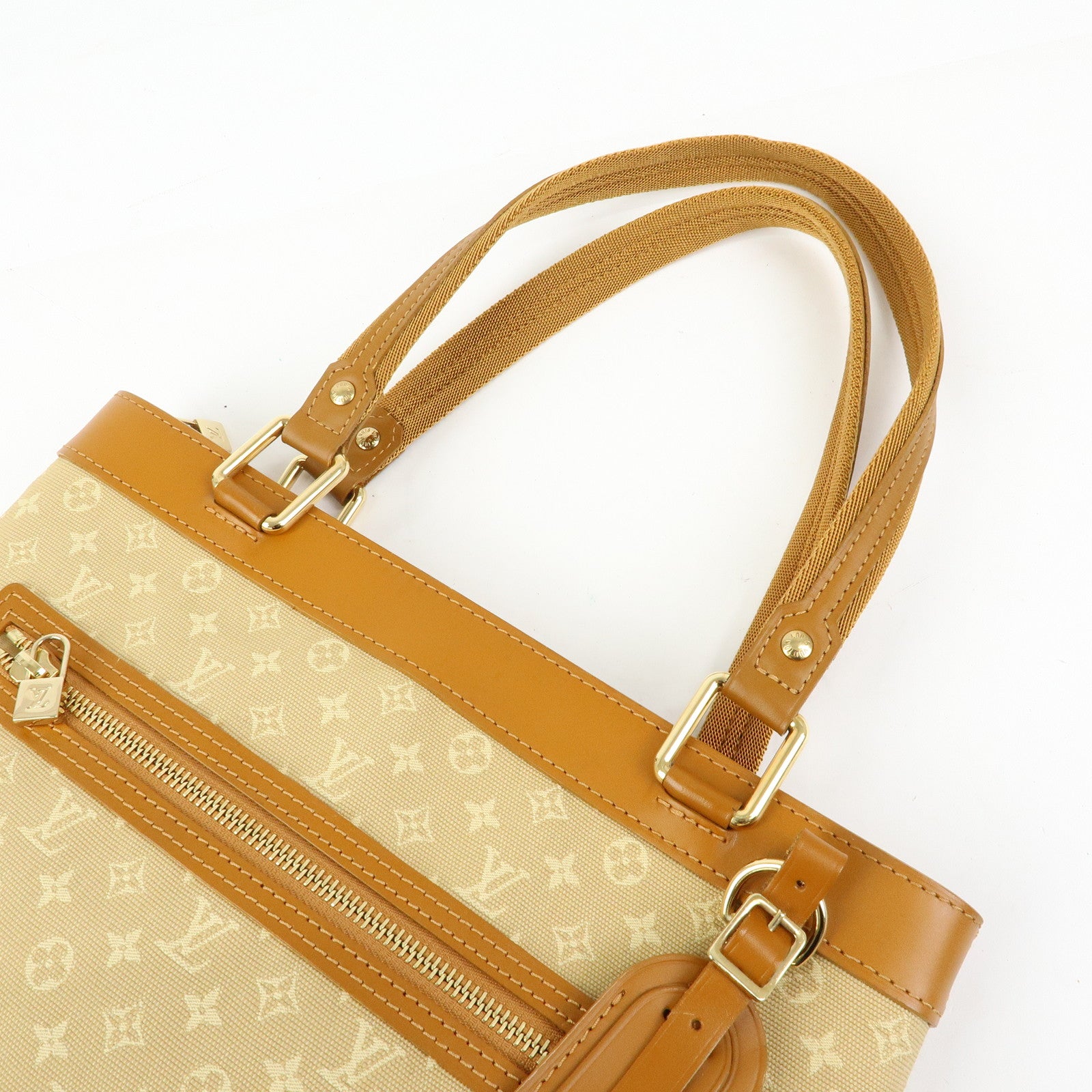 Louis Vuitton Monogram Mini Lucille PM Hand Bag Beige M92684