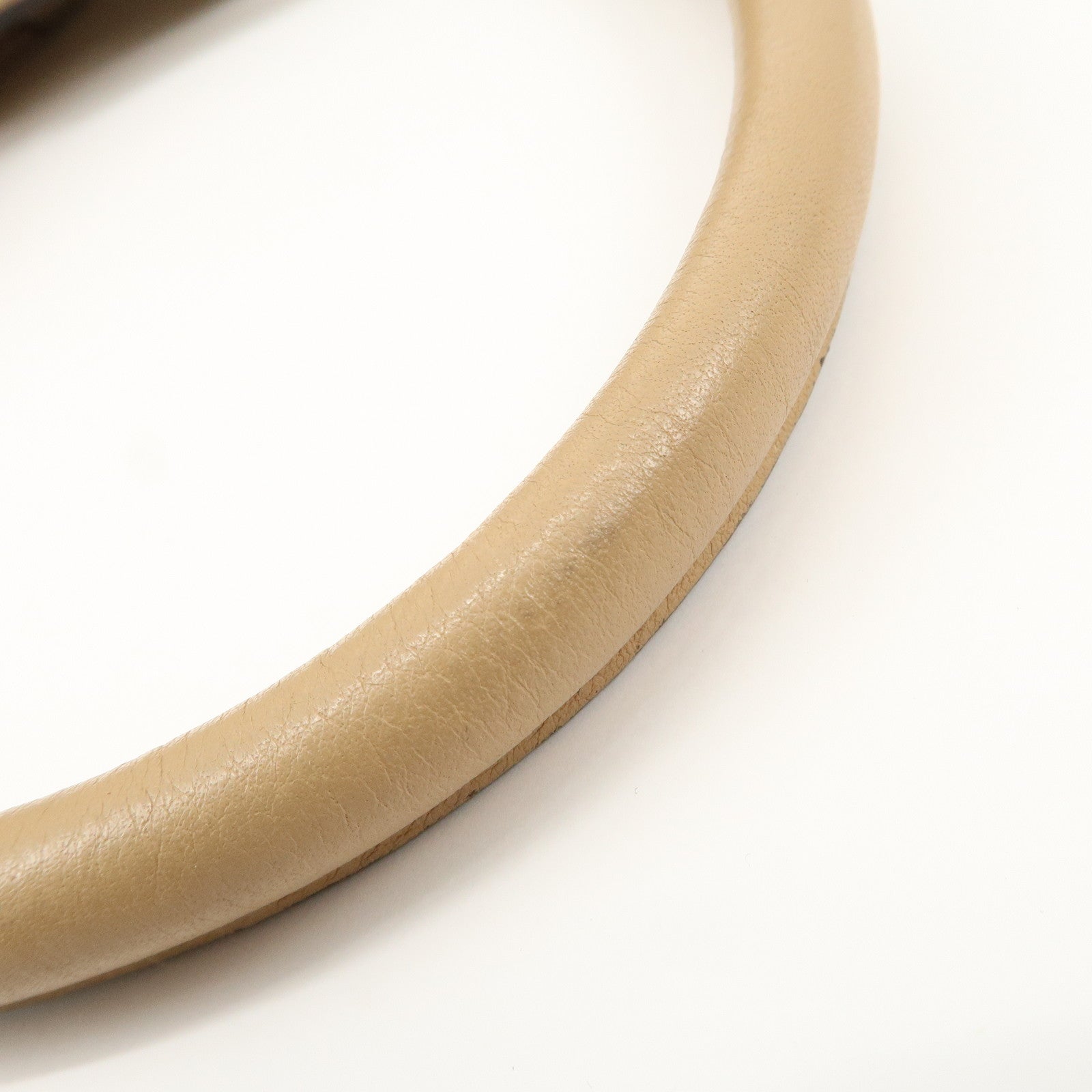 GUCCI Abbey GG Canvas Leather Shoulder Bag Beige 190525 Used