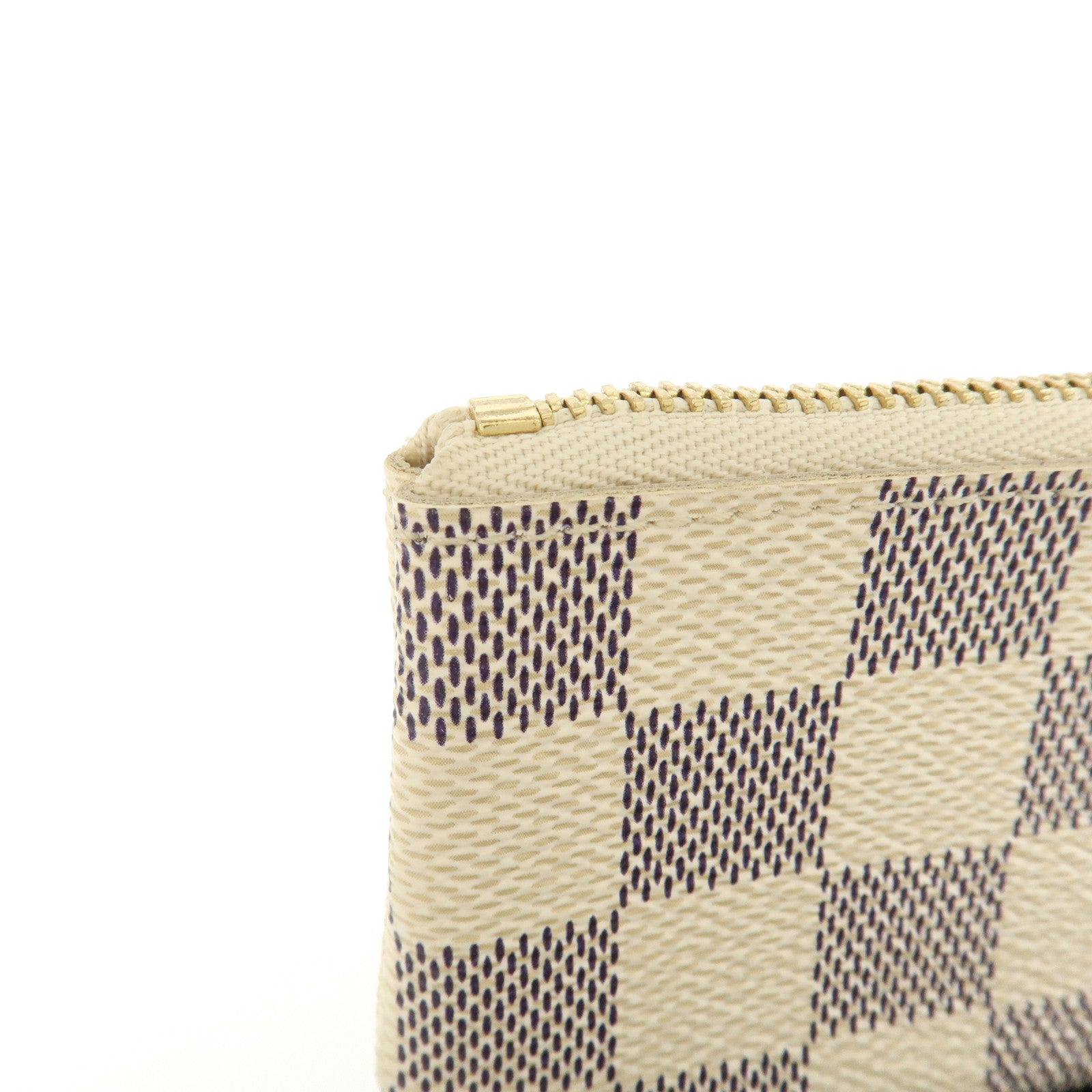 Louis Vuitton Damier Azur Pochette Cles Coin Case N62659